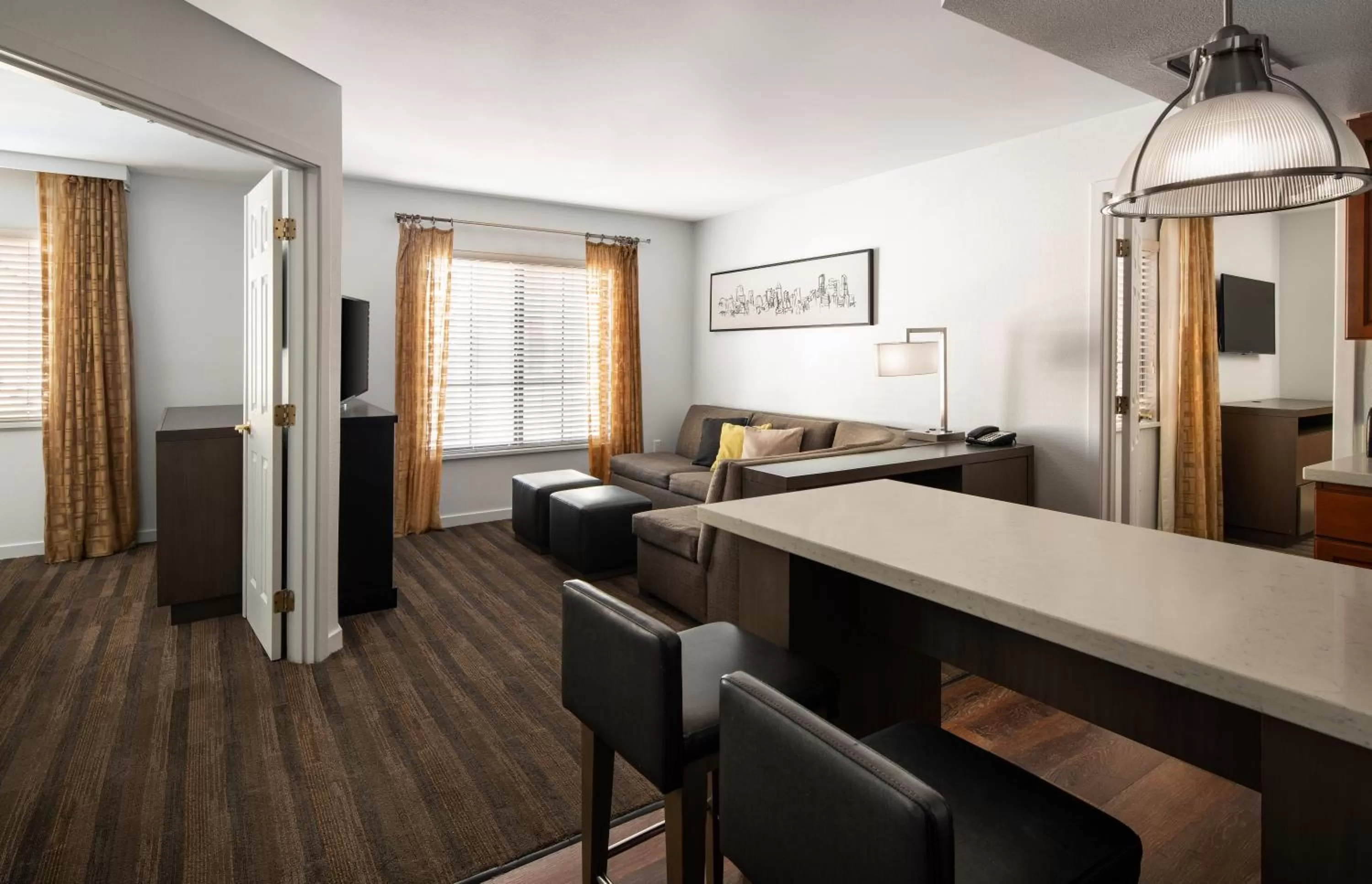 Seating area in Hyatt House Denver Tech Center