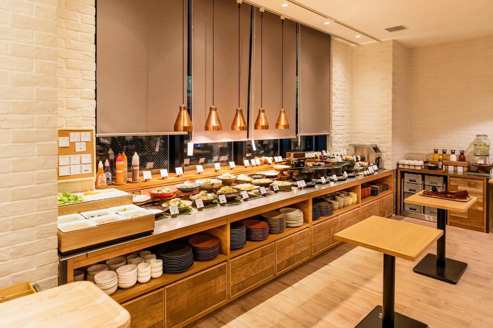 Buffet breakfast in hotel MONday Tokyo Nishikasai