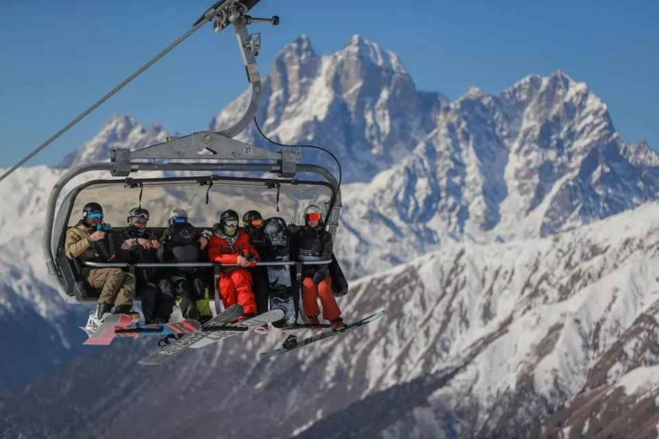 People, Winter in Hotel Shgedi Mestia