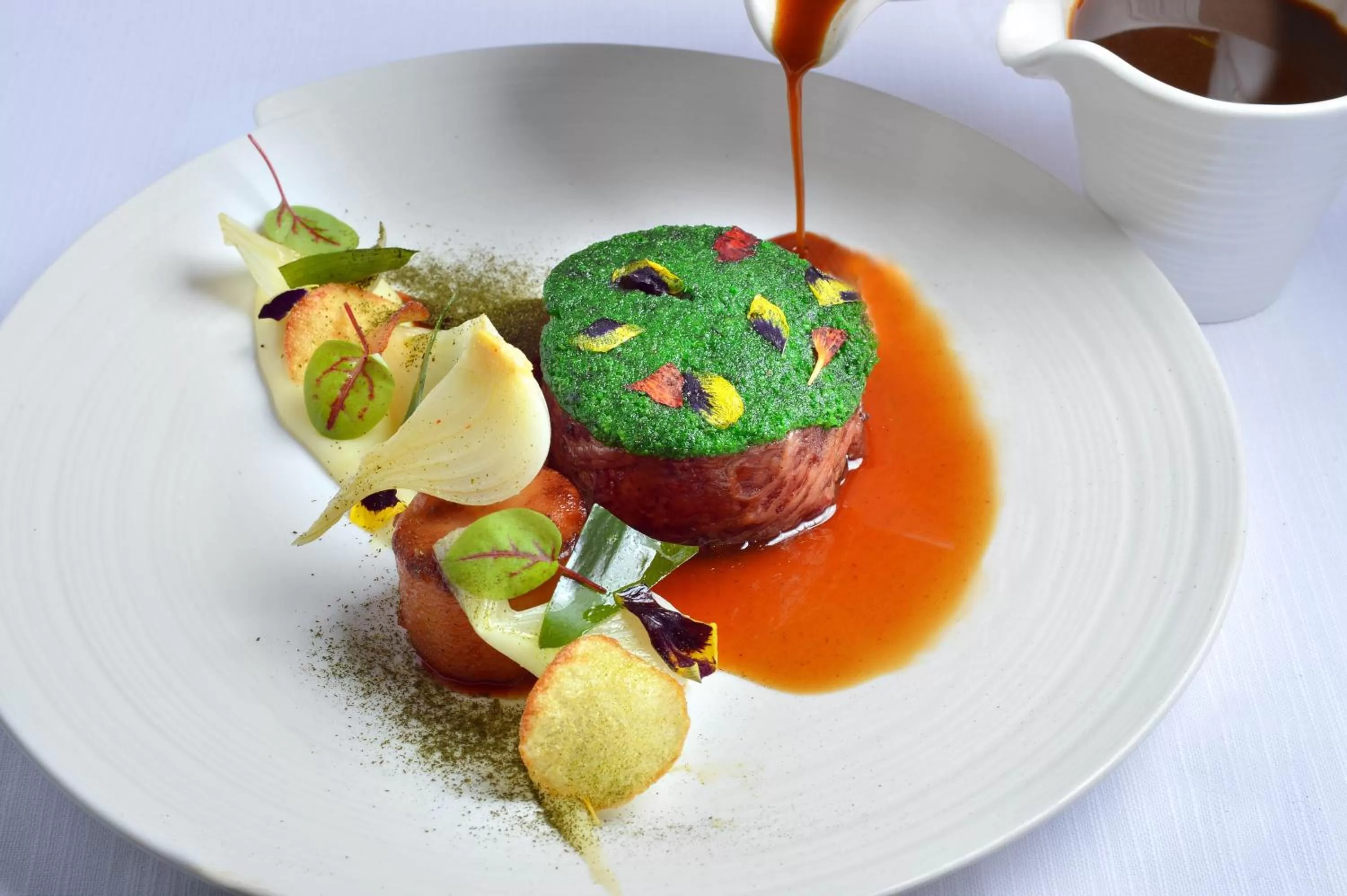 Food close-up in Clos St Eloi, The Originals Relais (Relais du Silence)