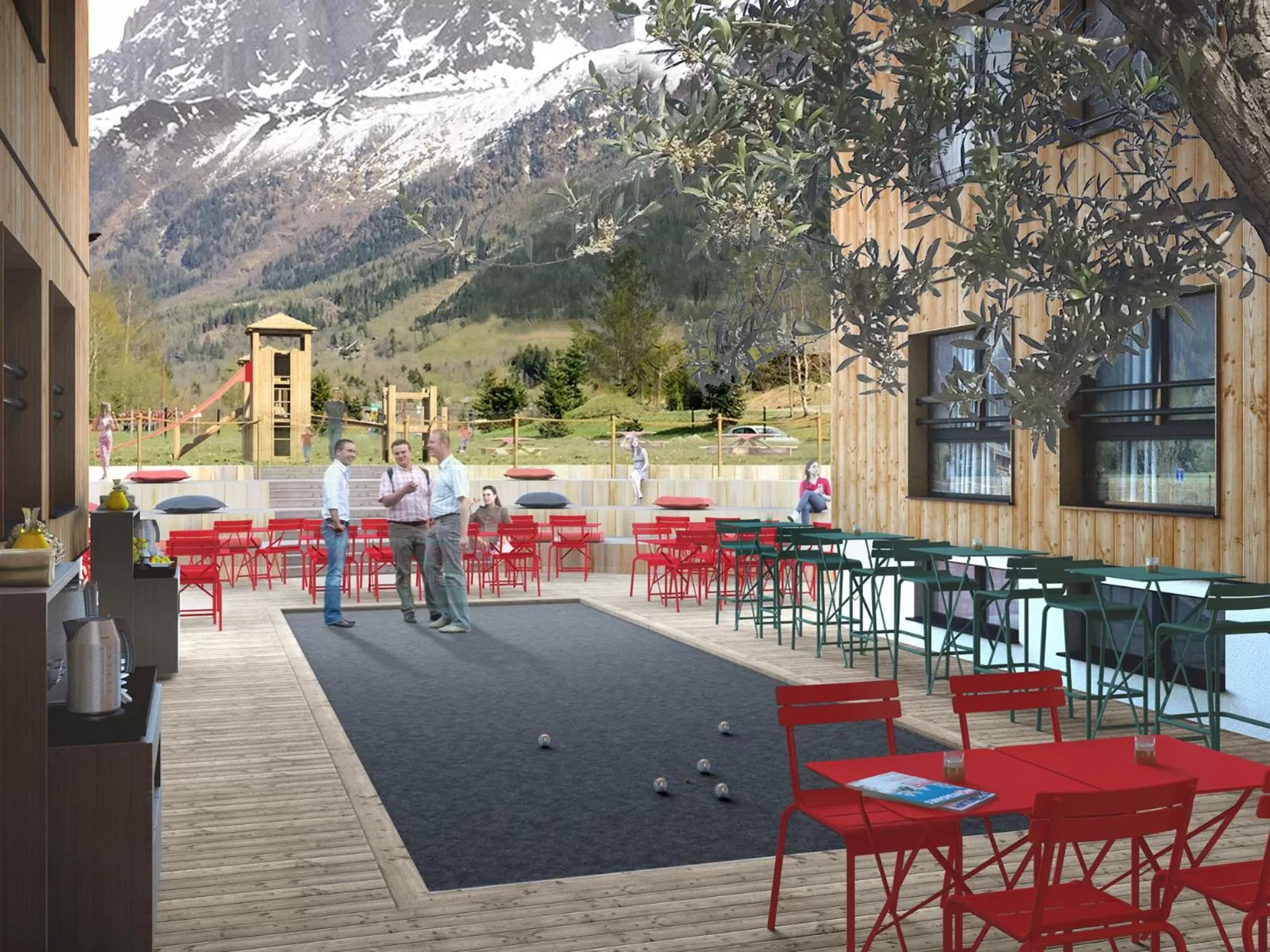 Patio in RockyPop Chamonix - Les Houches