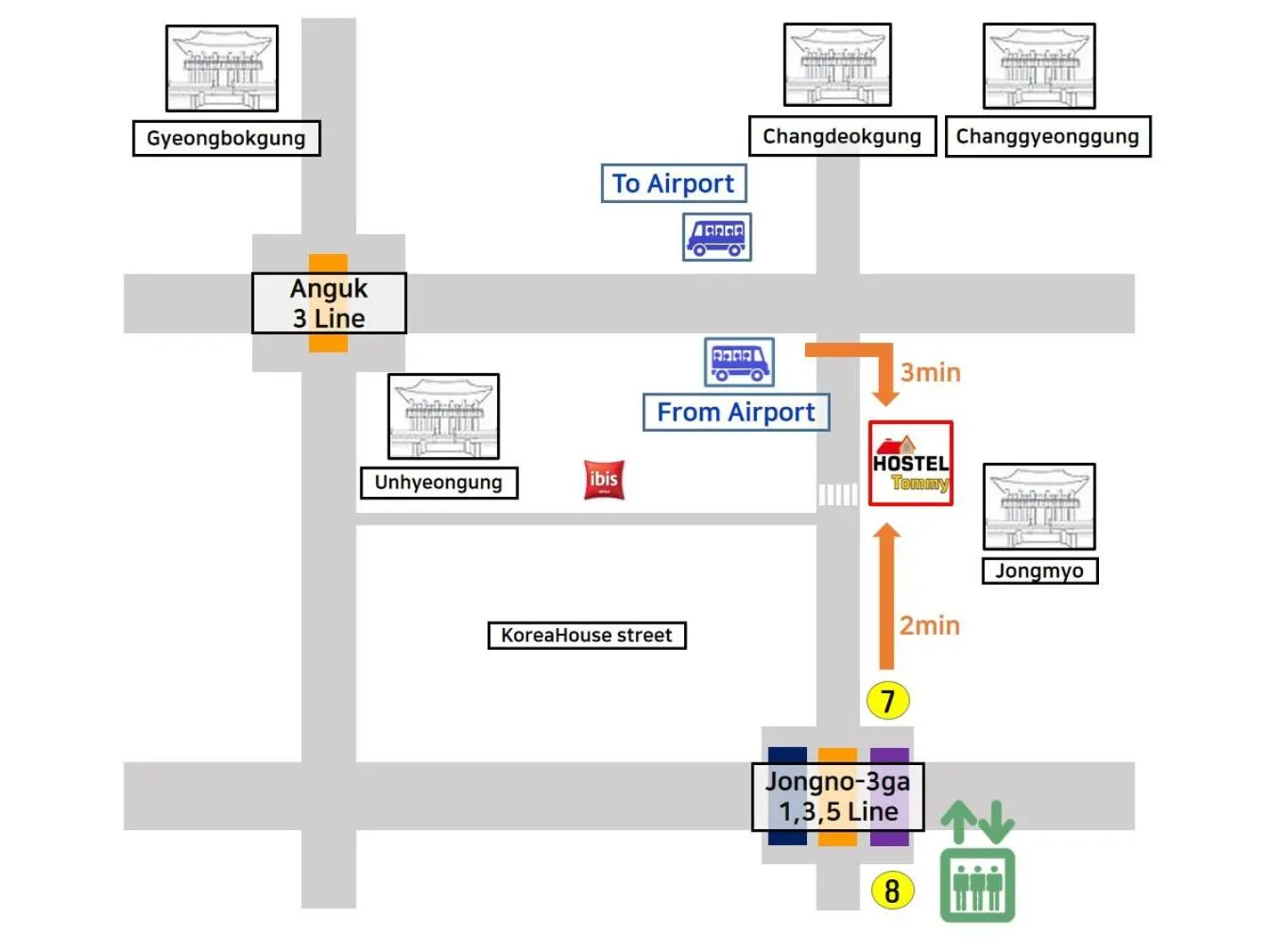 Floor plan in Hostel Tommy Renewal 2025