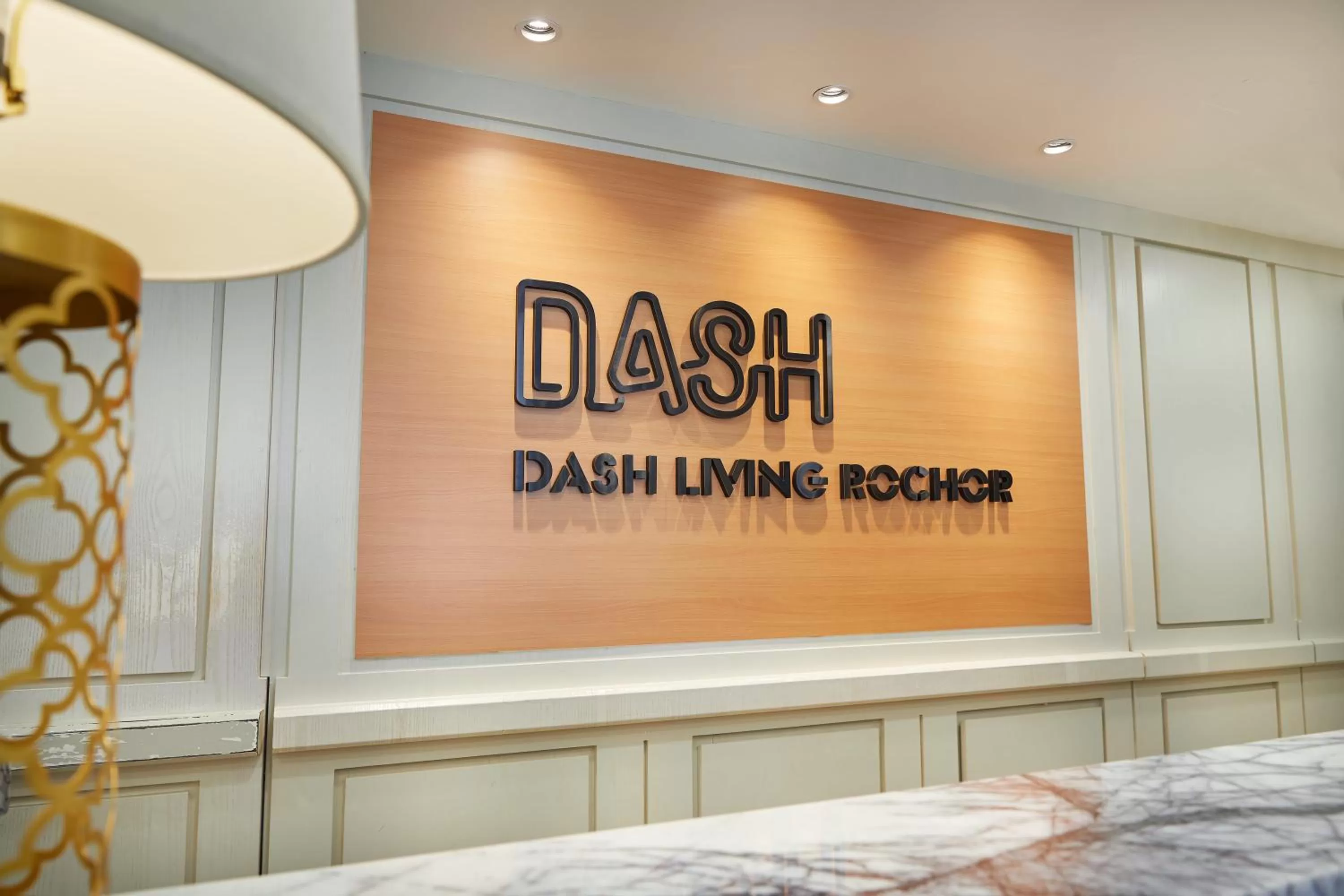 Property logo or sign, Bed in Dash Living Rochor