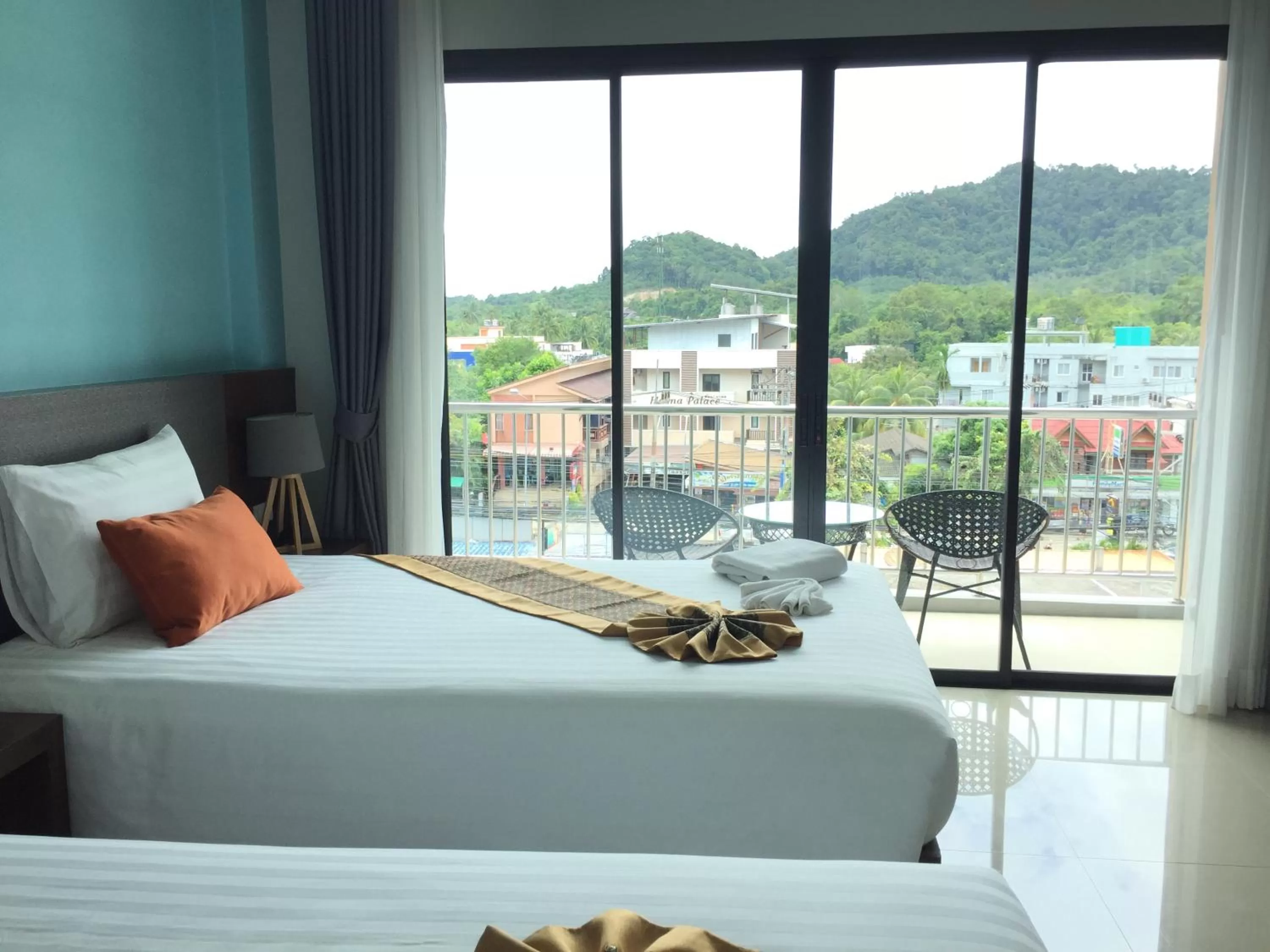 View (from property/room), Bed in Aonang Sea Valley Resort