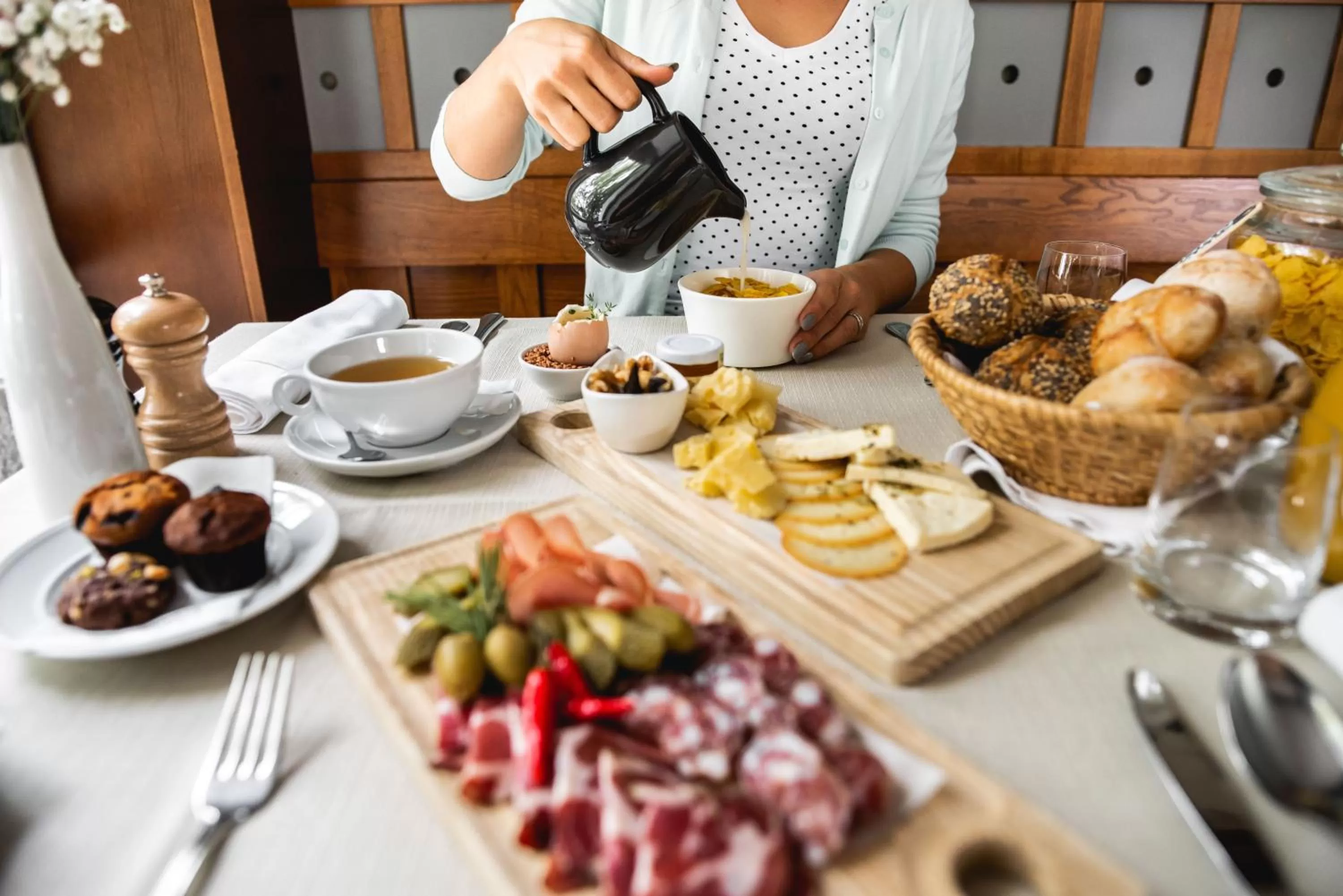 Food and drinks in Hotel Dvor Jezersek Brnik