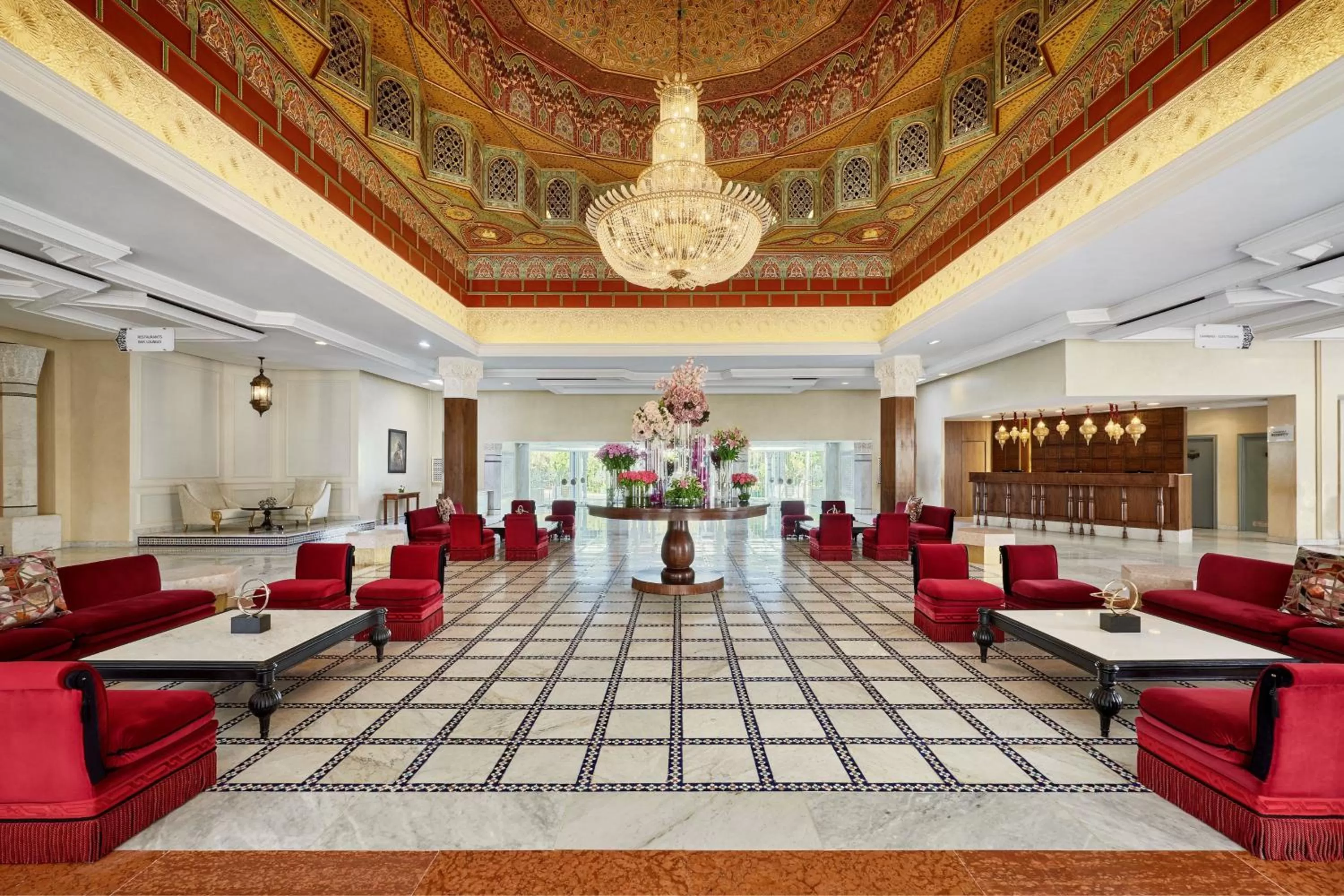 Lobby or reception in Fes Marriott Hotel Jnan Palace