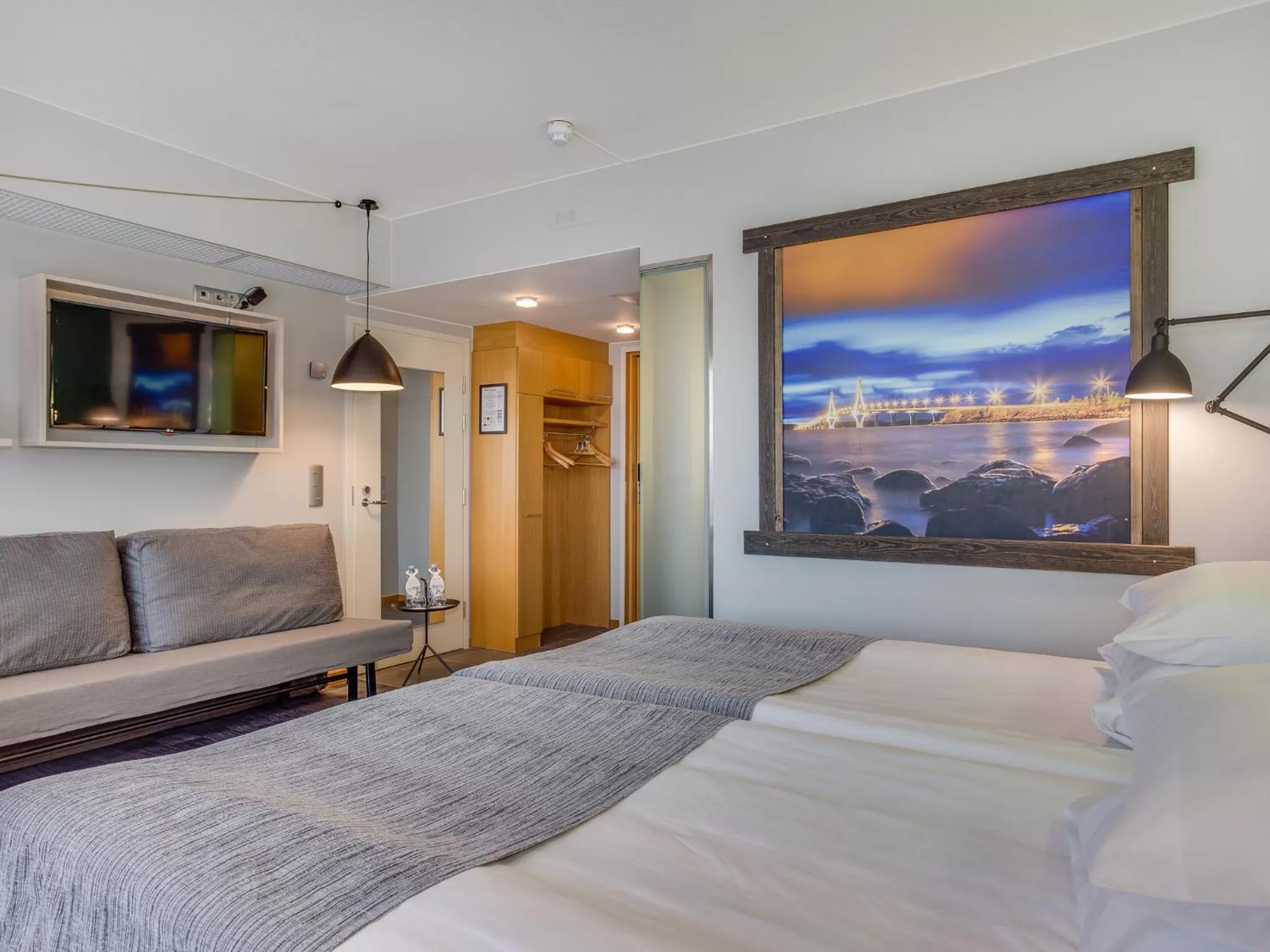 Bed in Original Sokos Hotel Vaakuna Vaasa