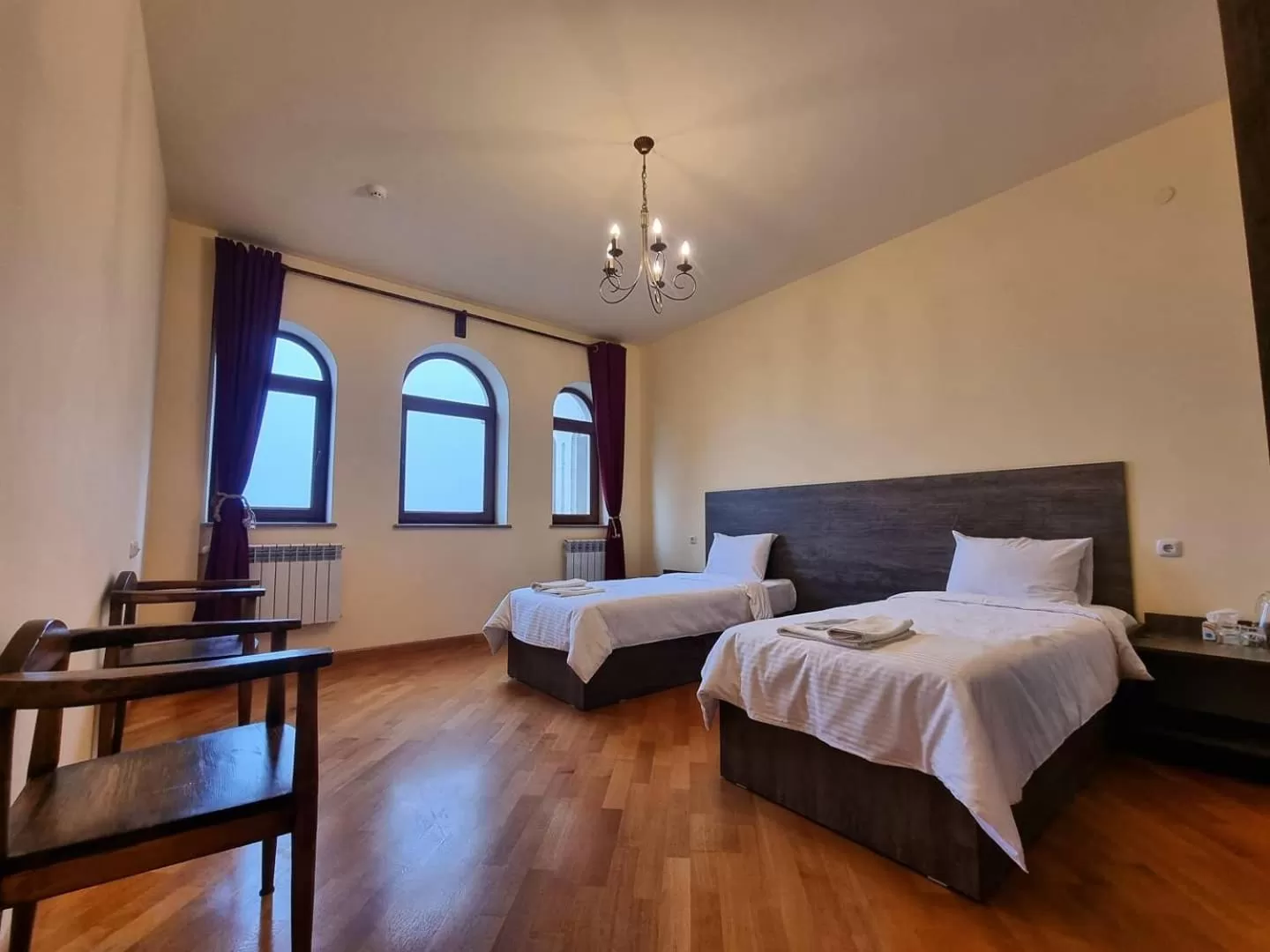 Bed in Vanatun Monastery Stay