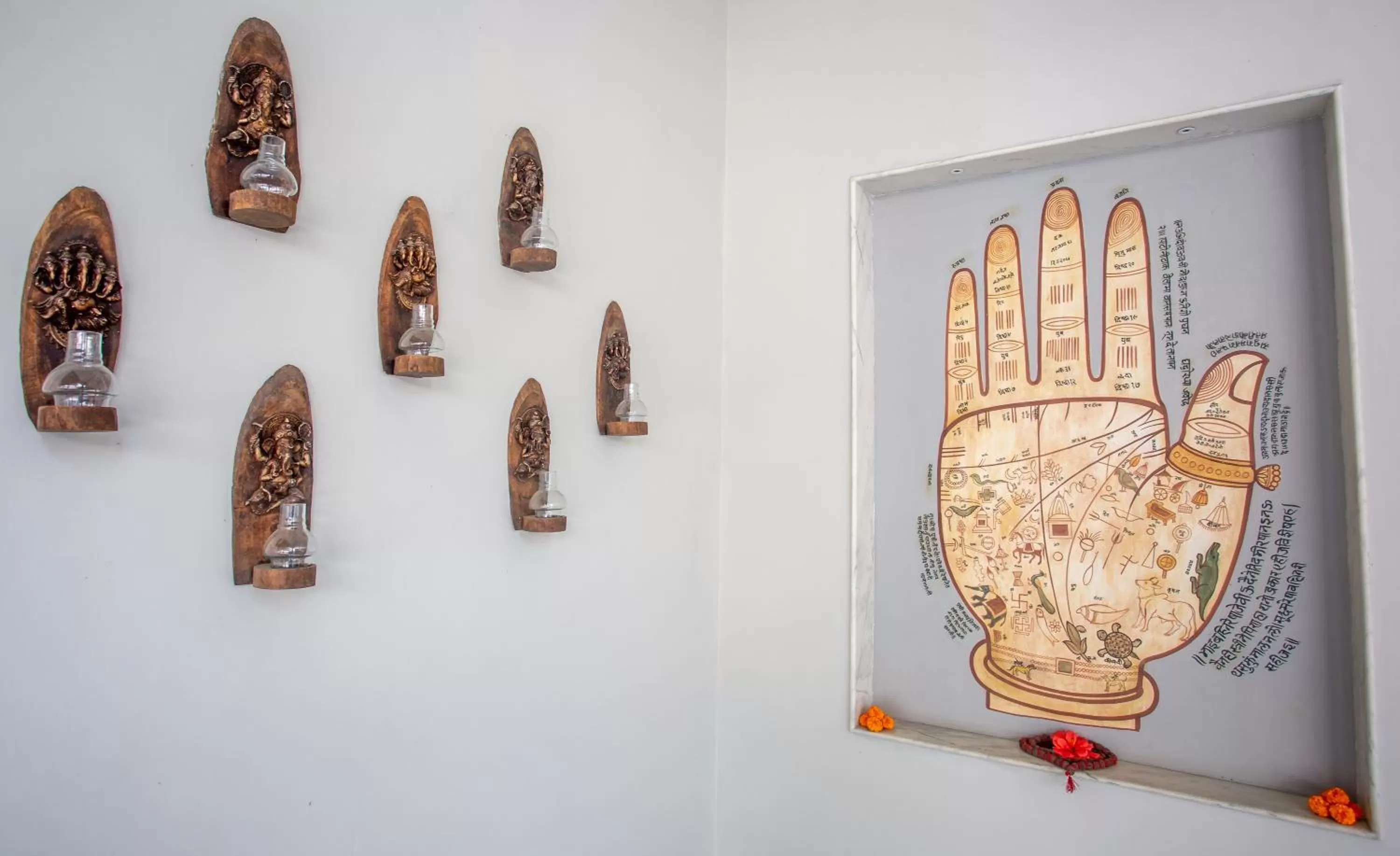 Decorative detail in Tree of Life Resort & Spa Varanasi