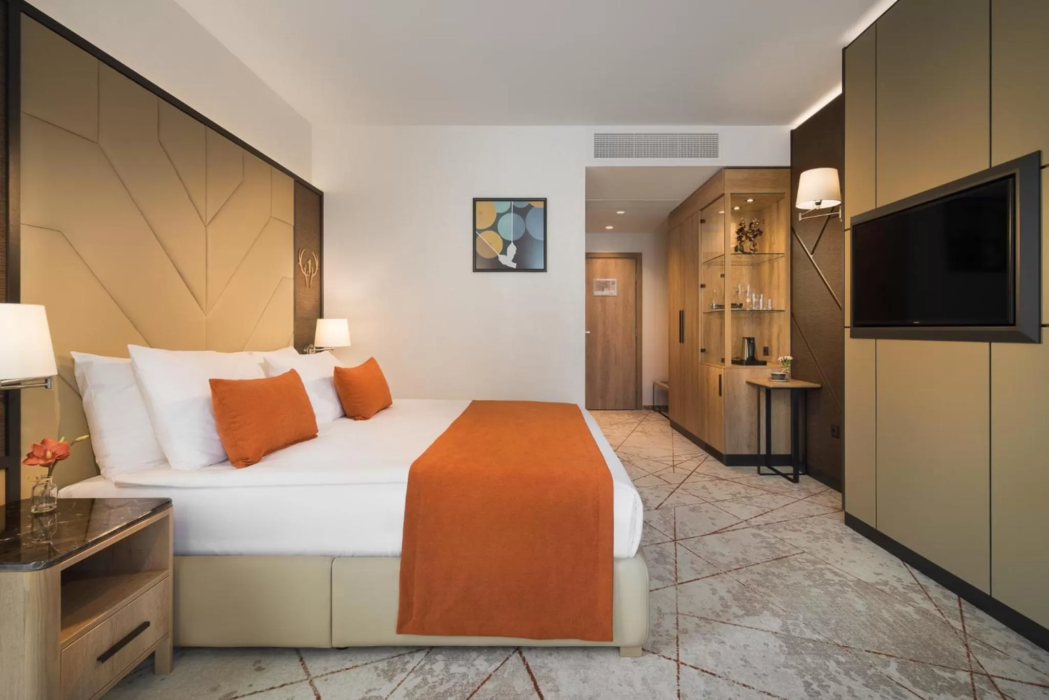 Bed in Hotel Jägerhof