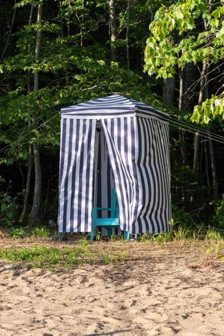 Beach in Historic Birch Lodge and Motel