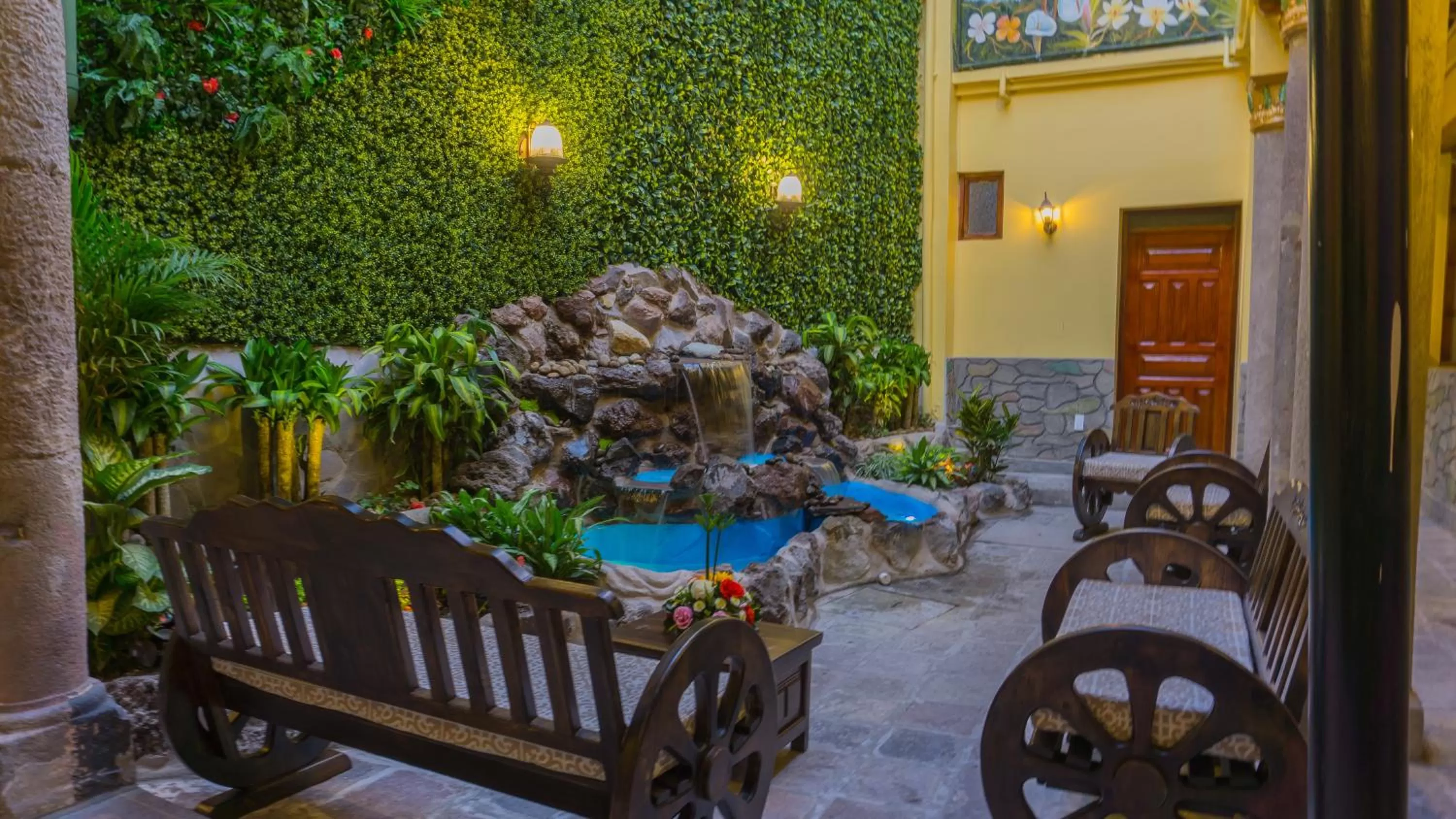 Garden in Hotel La Basílica Quito