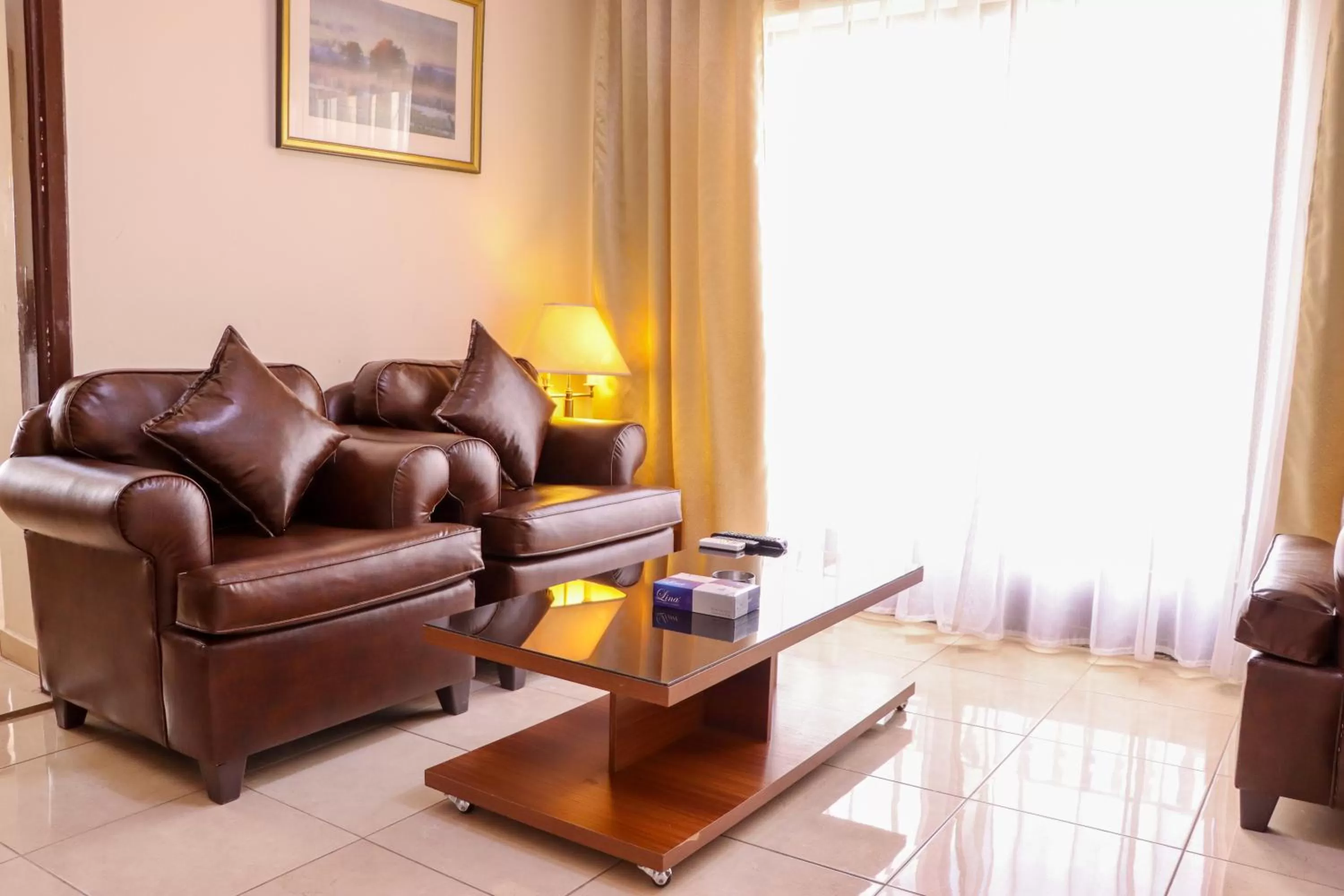 Seating area in Al Jamal Suites