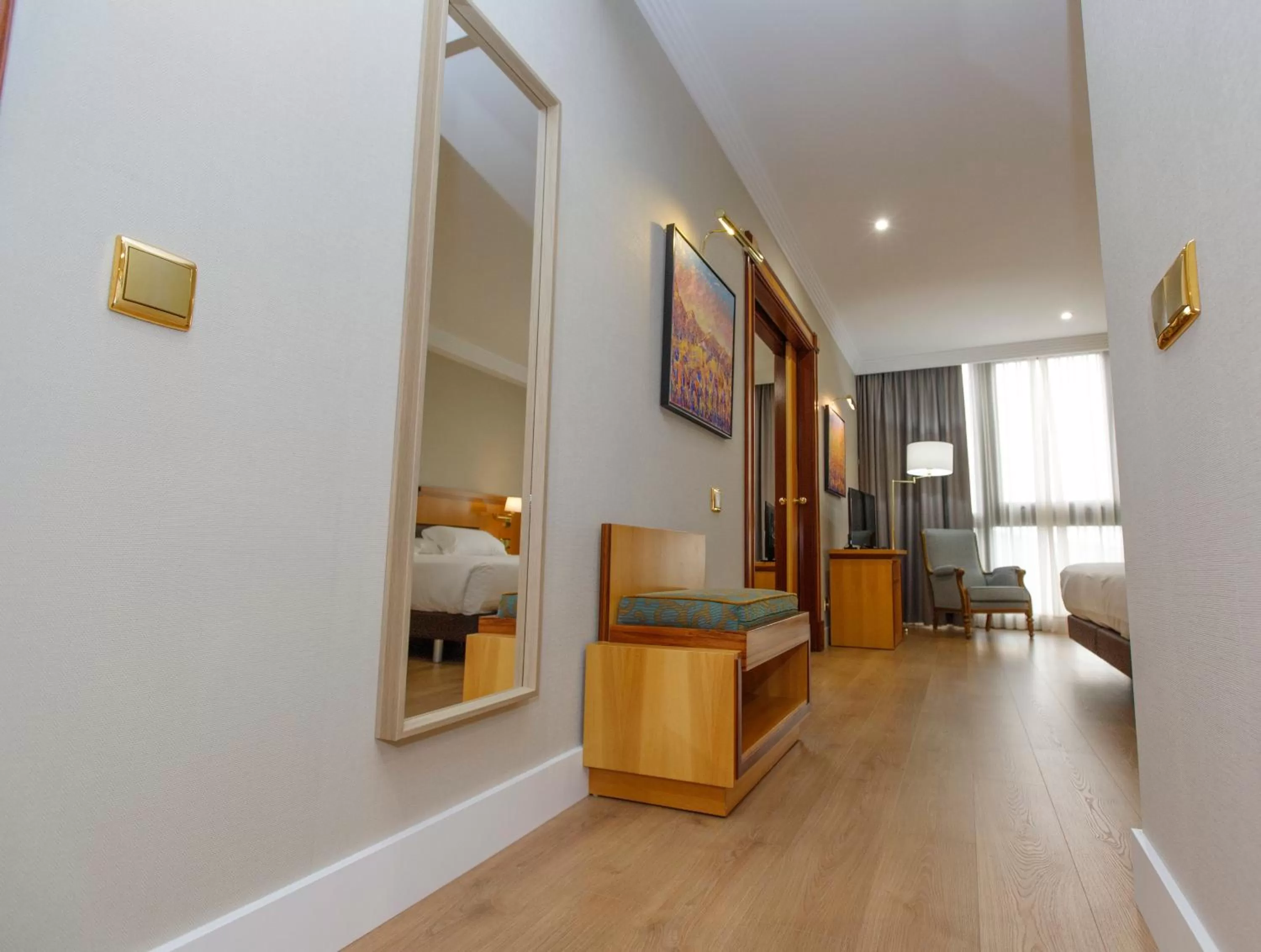 Bedroom, Bed in Oca Puerta del Camino Hotel