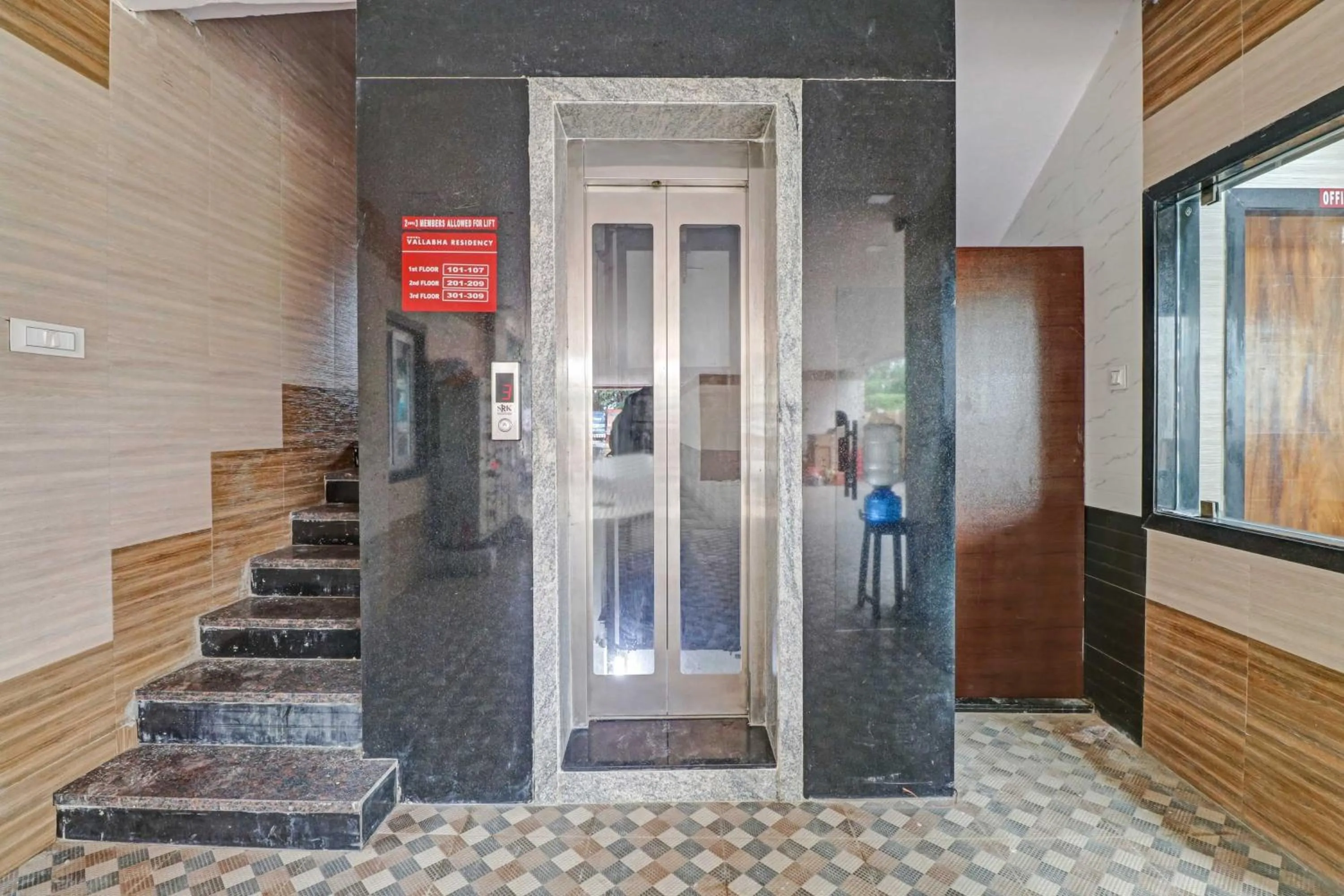 Facility for disabled guests in Hotel Vallabha Residency