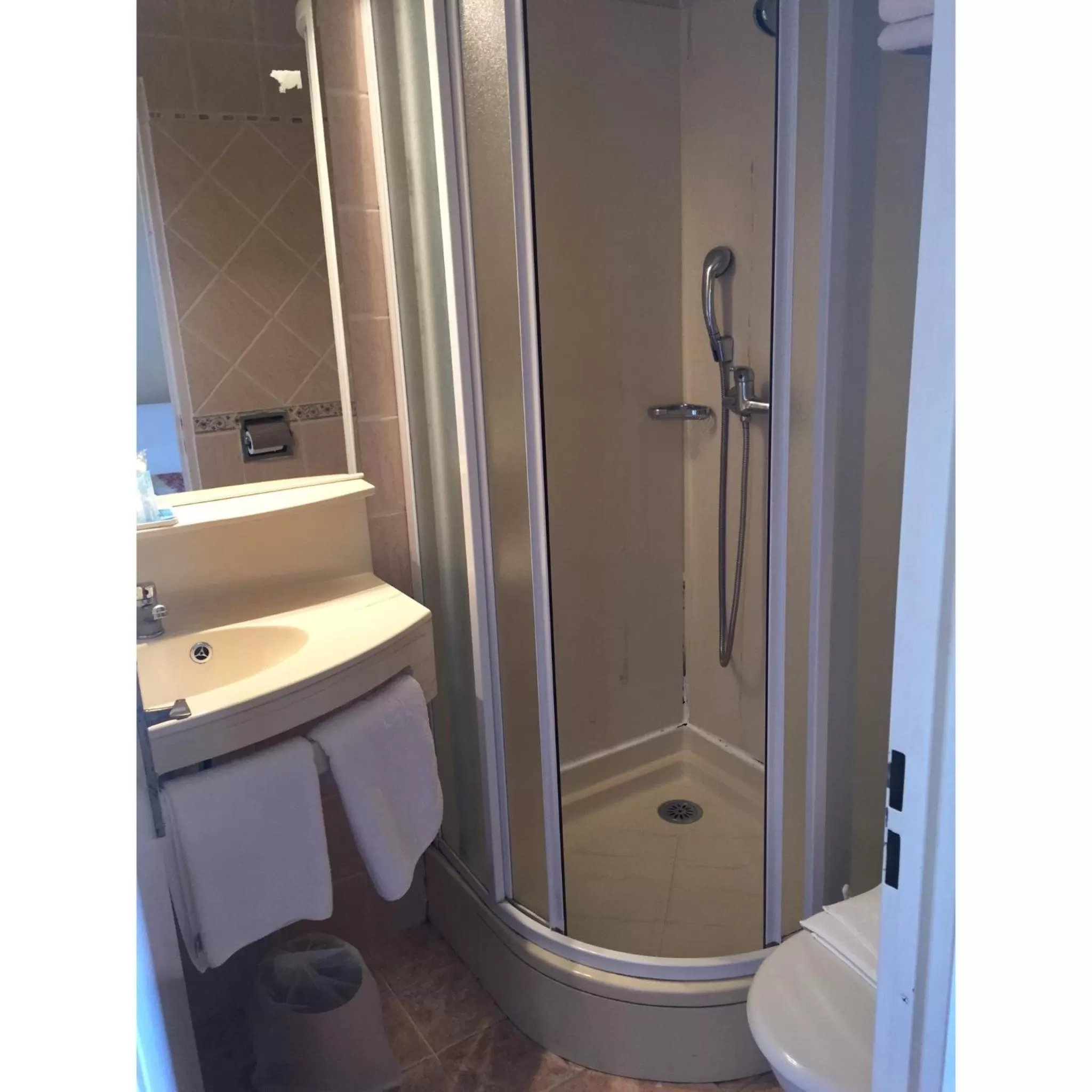 Bathroom in Hotel & Restaurant Le Mejean - Parc des Expositions