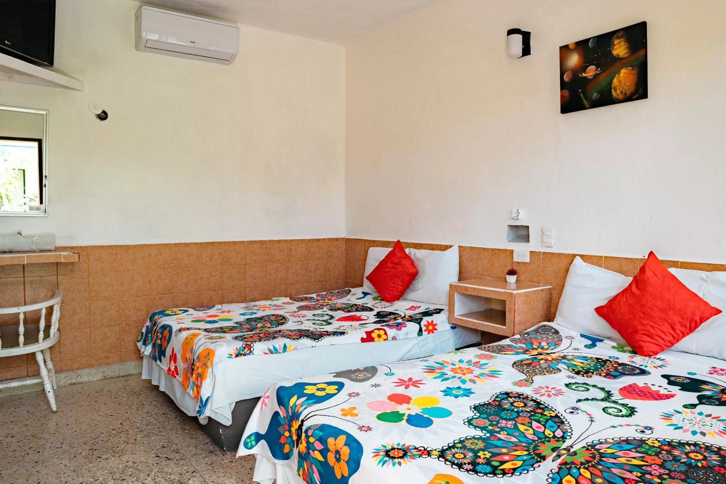 Bed in Hotel Posada Edem