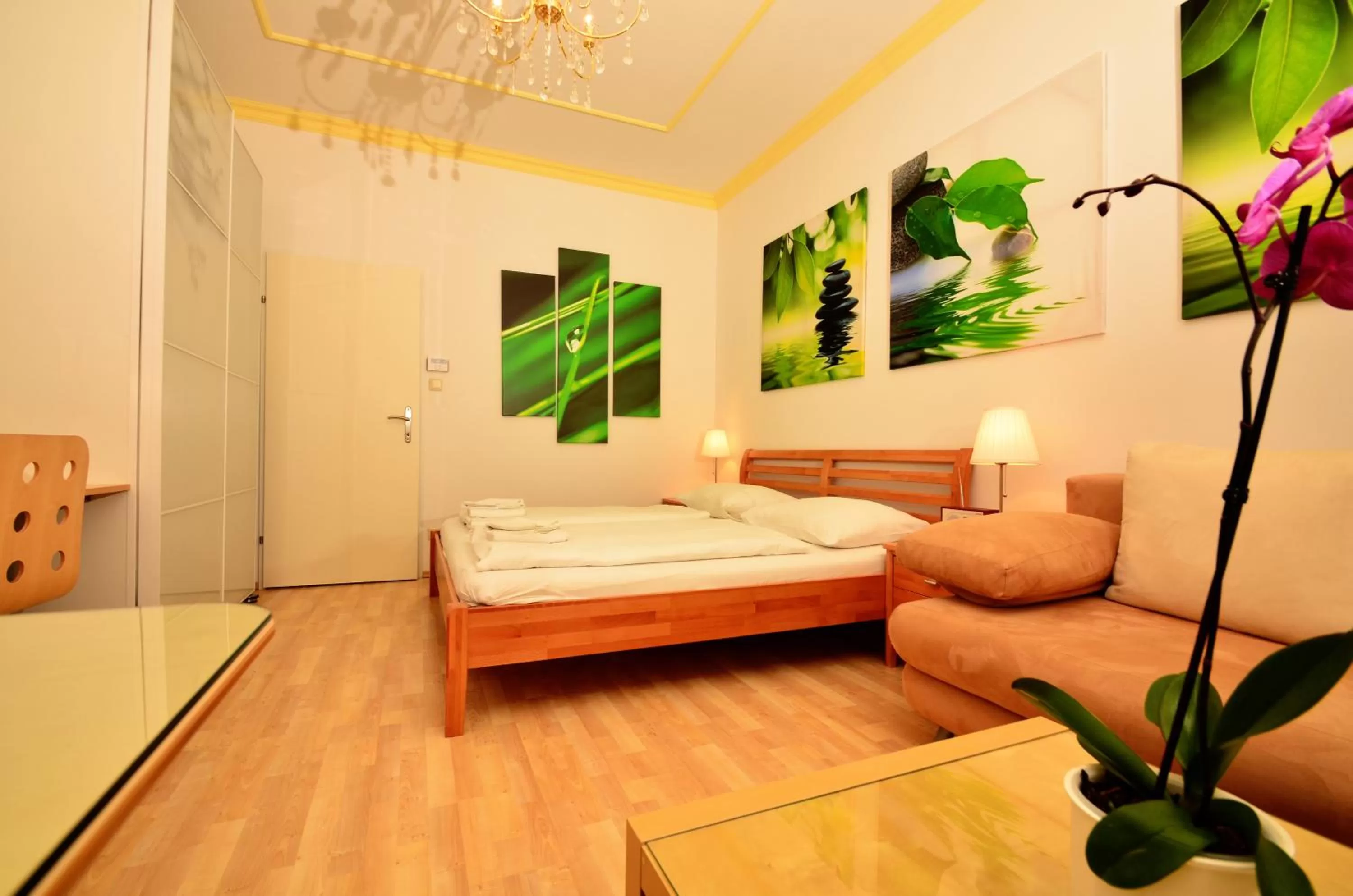 Bed in AJO Apartments - Messe City Flat - Self-Check-in