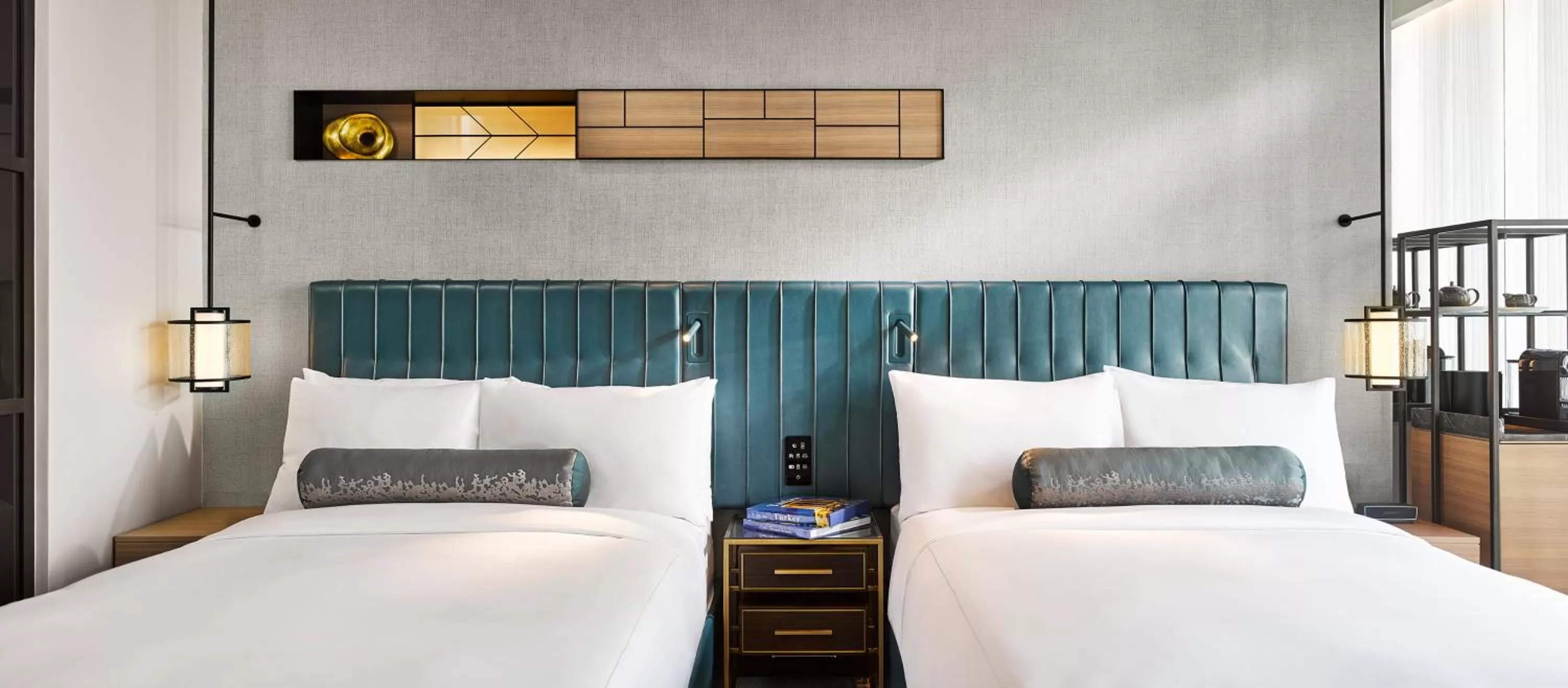 Bed in Fairmont Quasar Istanbul Hotel