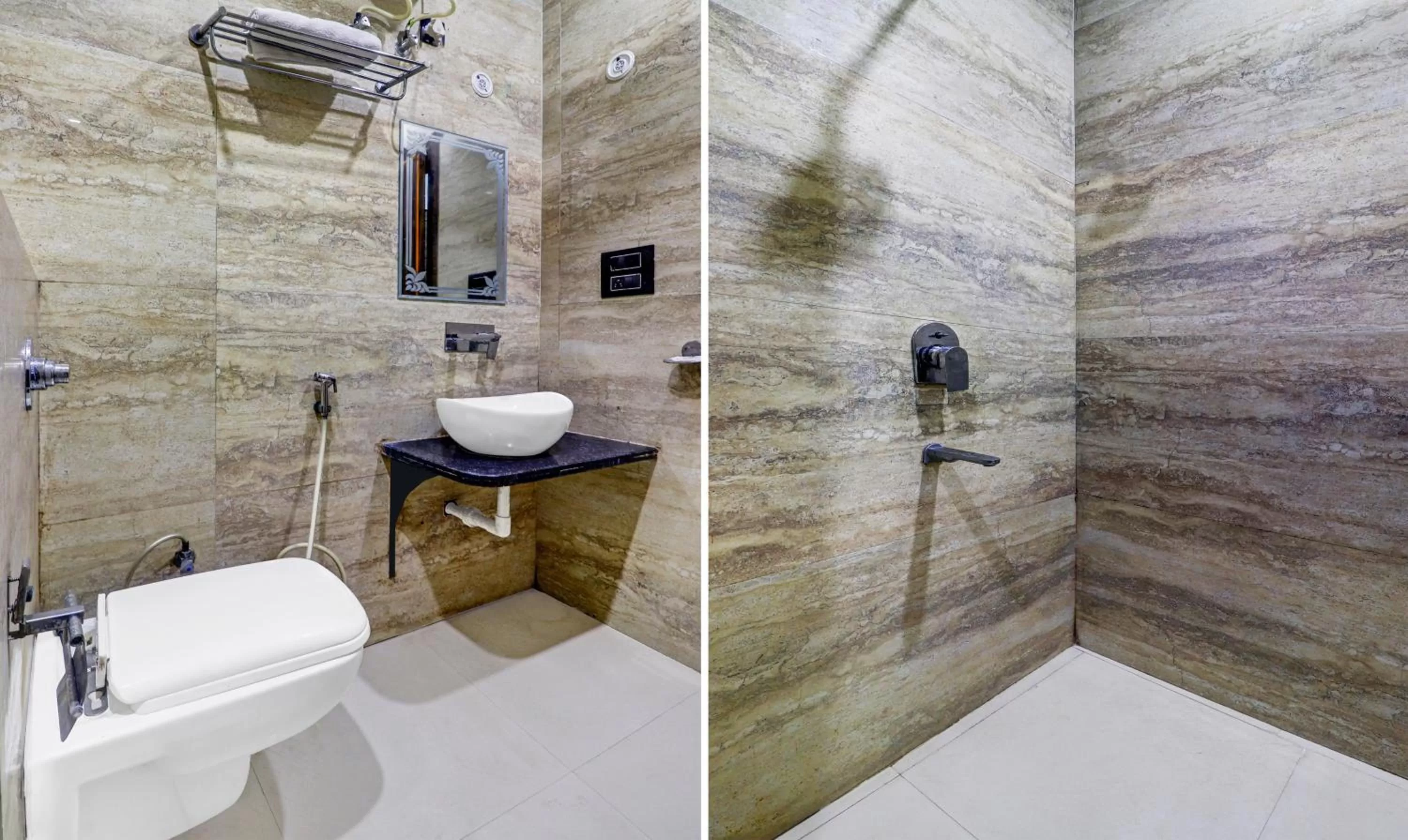 Bathroom in Itsy By Treebo - Anjali Mahal 500 Mtrs From Mathura Railway Station