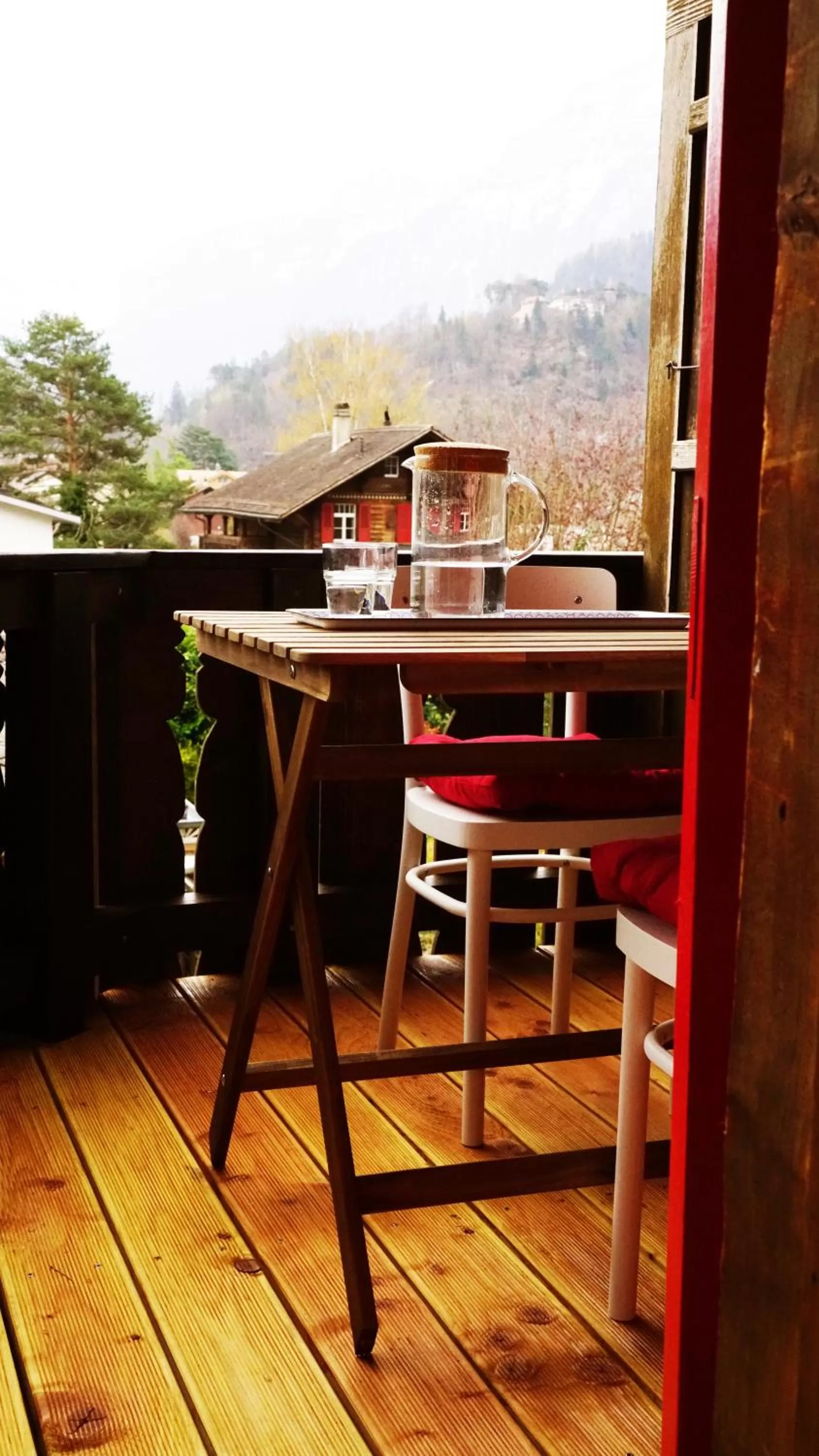 Balcony/Terrace in Adventure Guesthouse Interlaken
