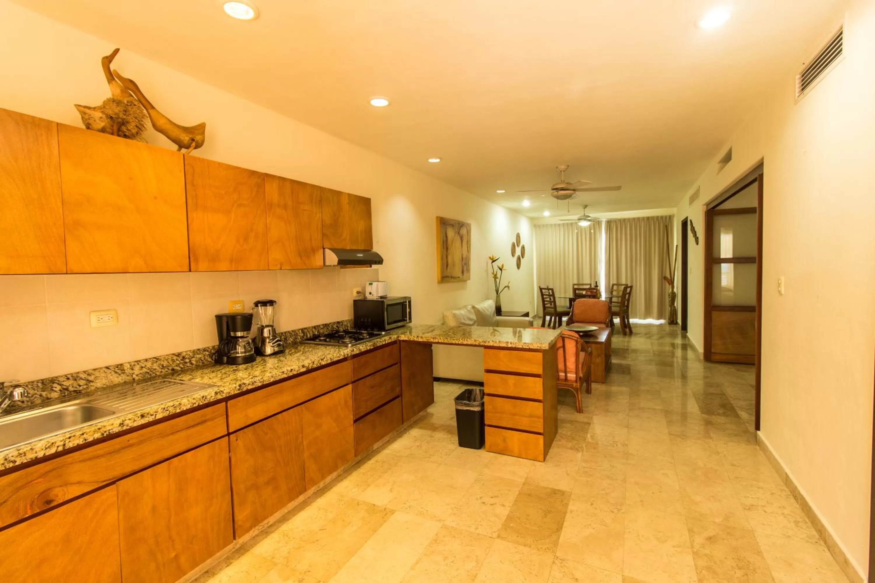 Kitchen or kitchenette in Coral Maya Stay Suites