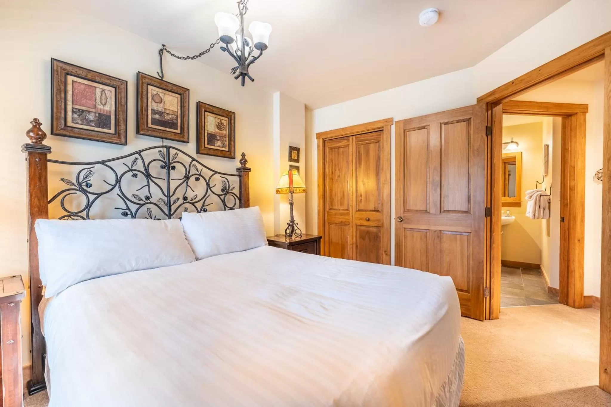 Bedroom, Bed in Red Hawk Lodge by Summit County Mountain Retreats
