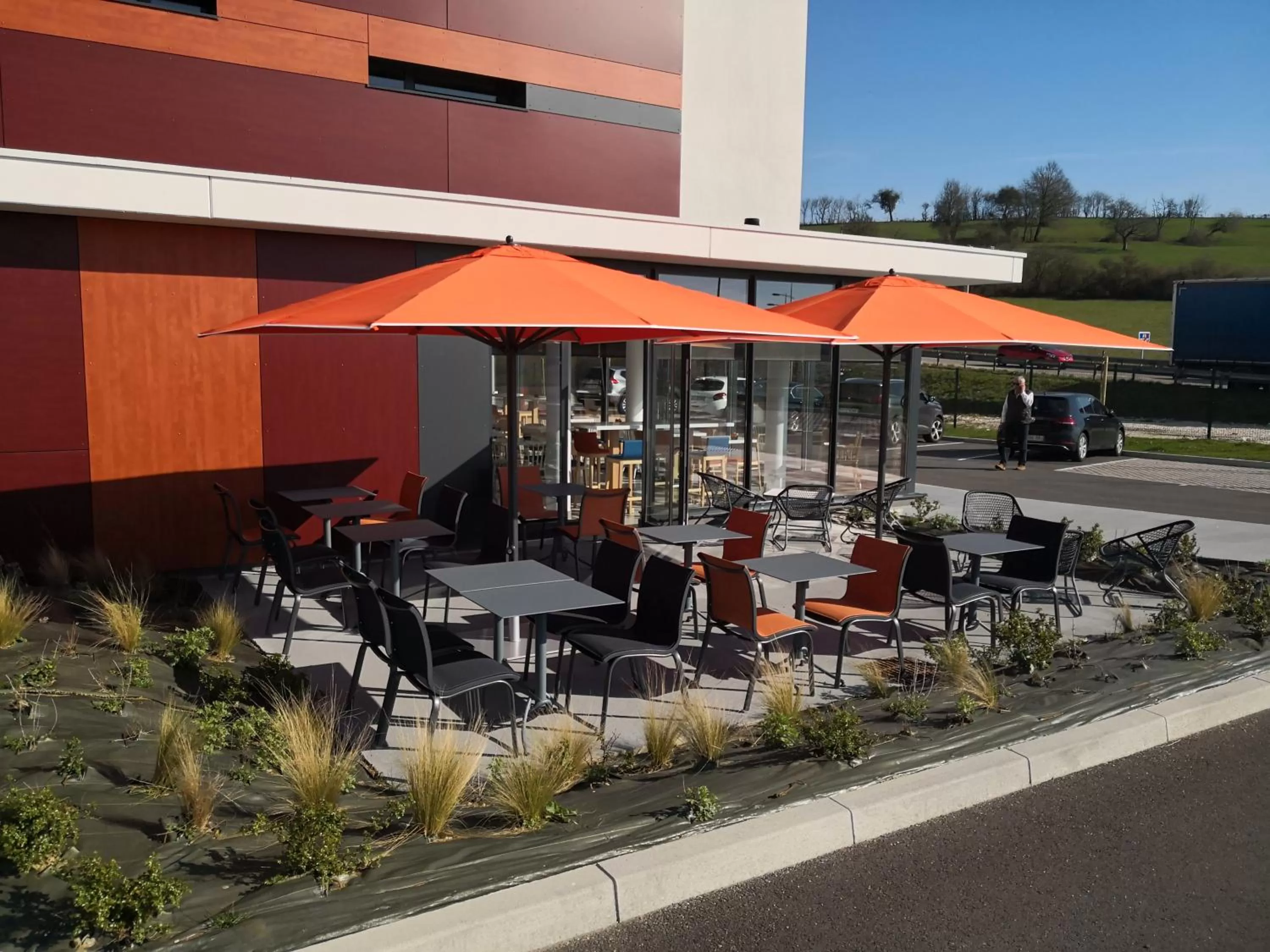 Patio in Hôtel AKENA Besançon