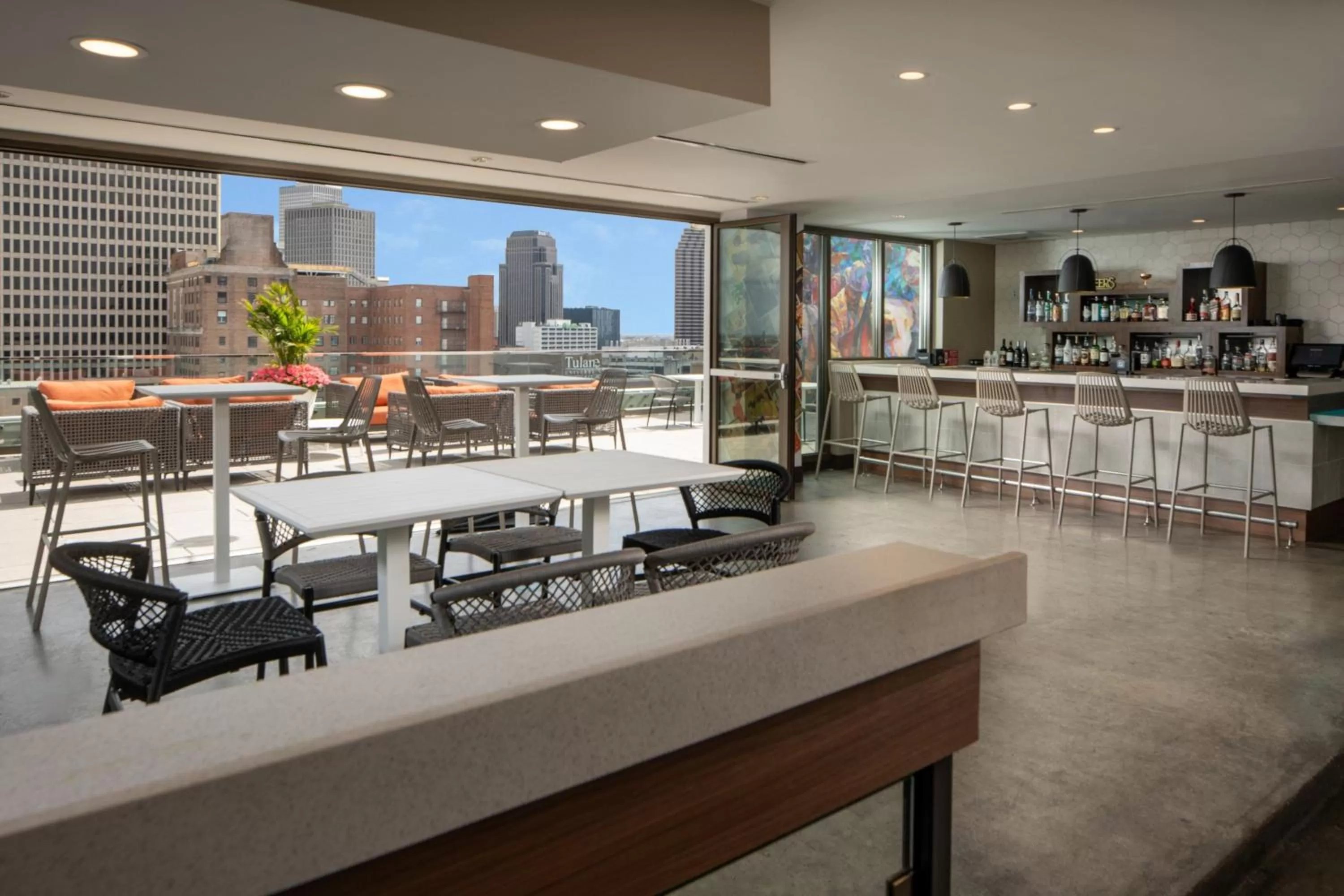 Lounge or bar in TownePlace Suites by Marriott New Orleans Downtown/Canal Street