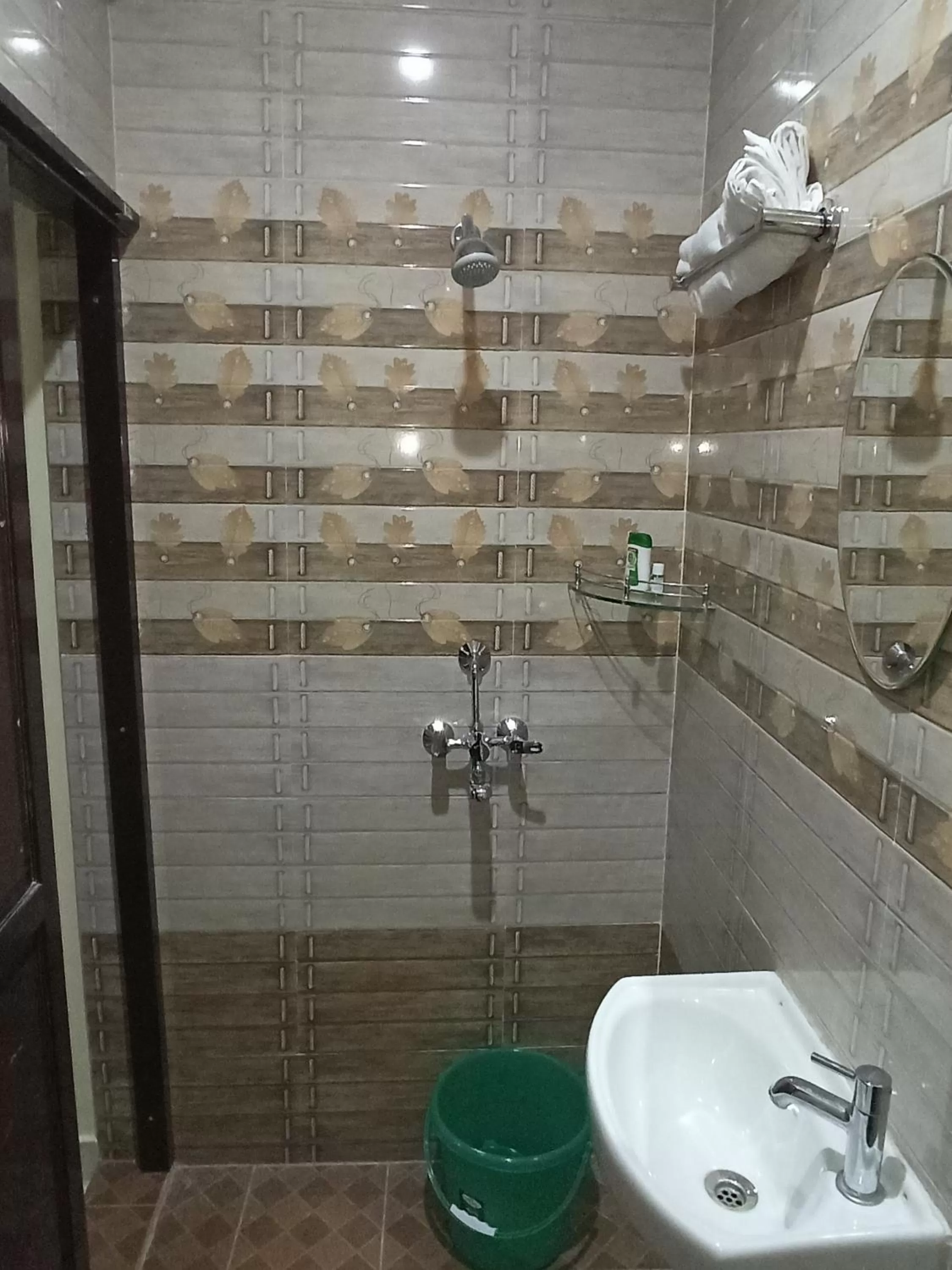 Shower in Hotel Saraswati Palace
