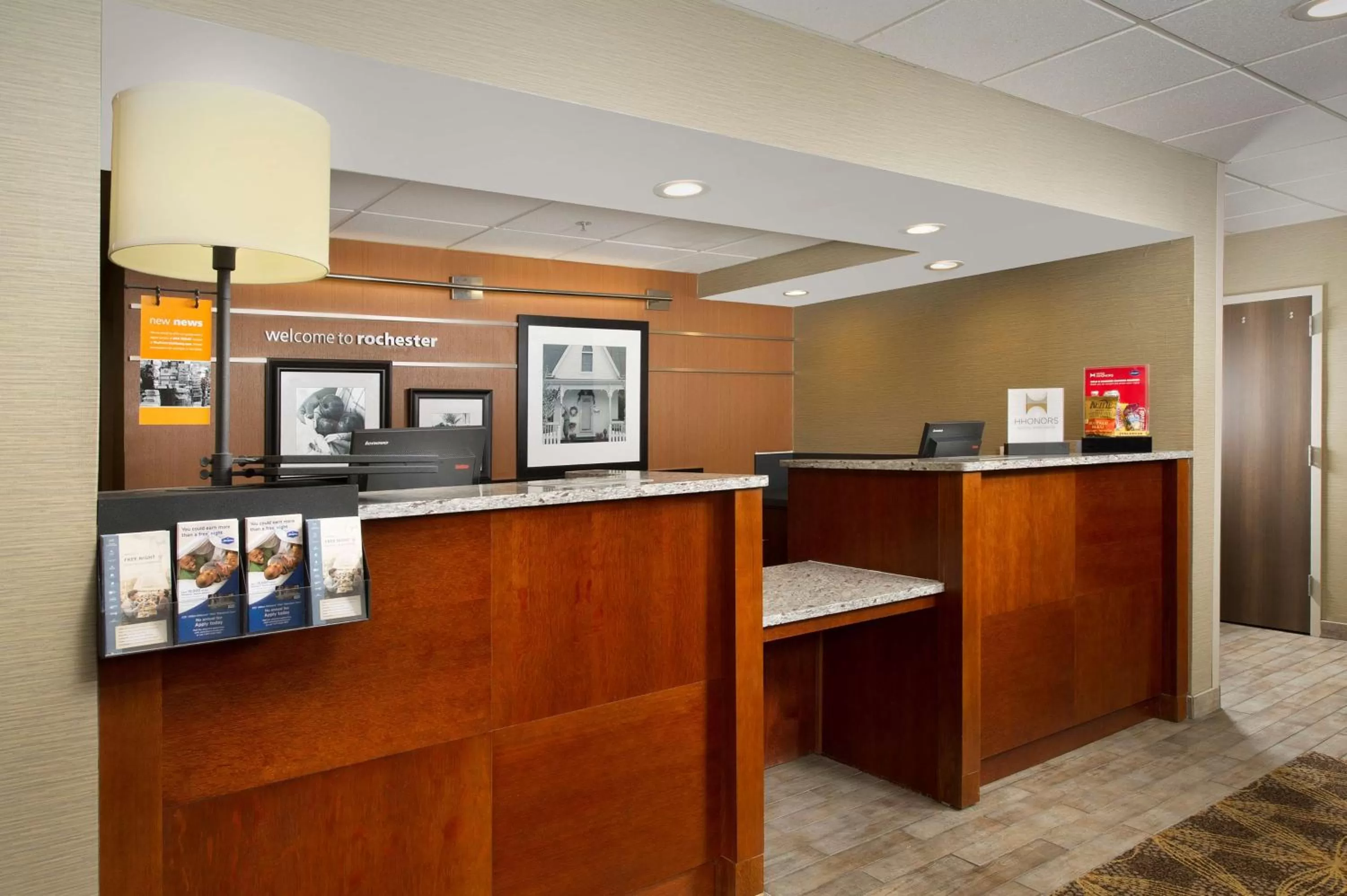 Lobby or reception in Hampton Inn Rochester Greece