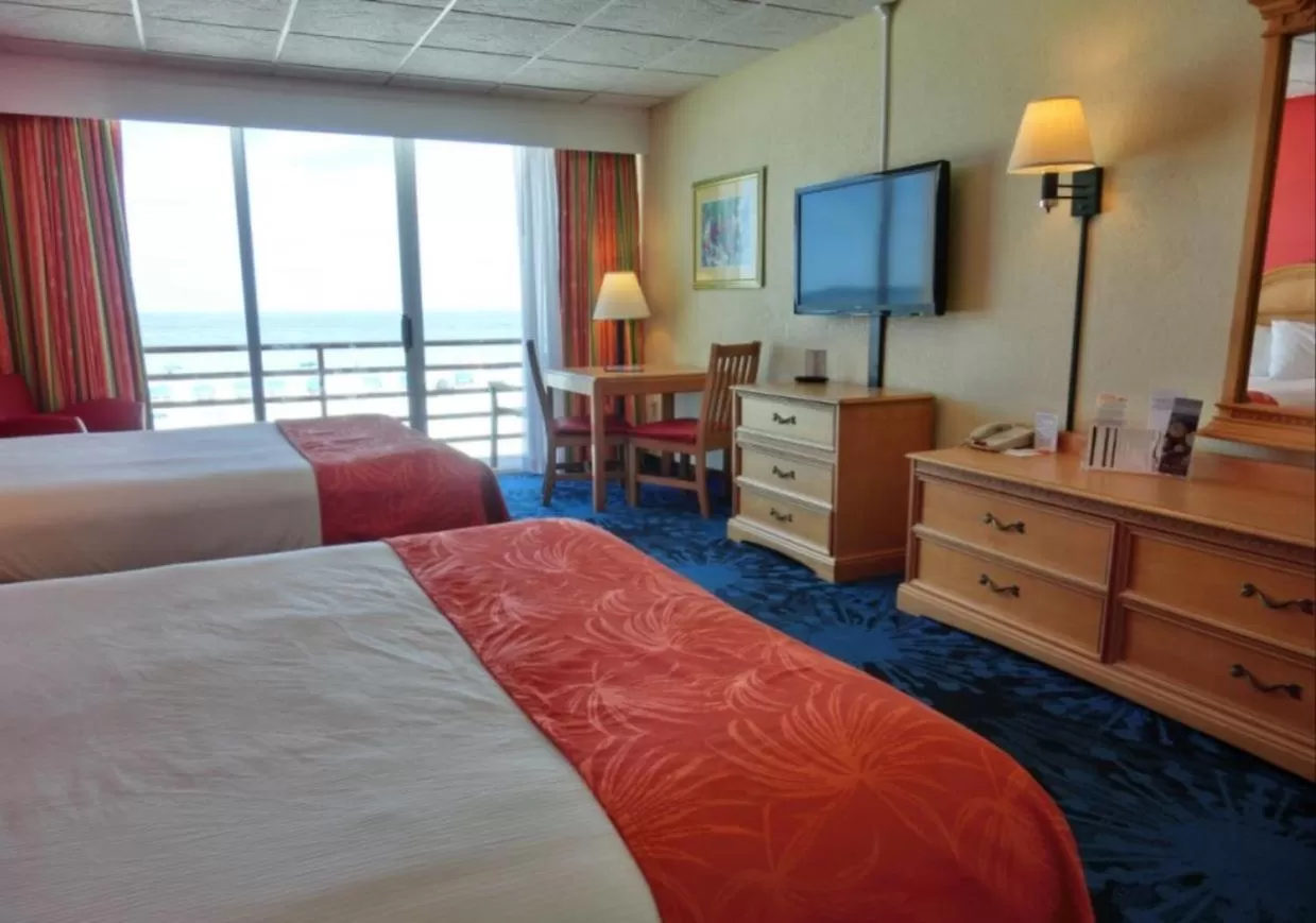Queen Room with Two Queen Beds and Beach View in Dolphin Beach Resort