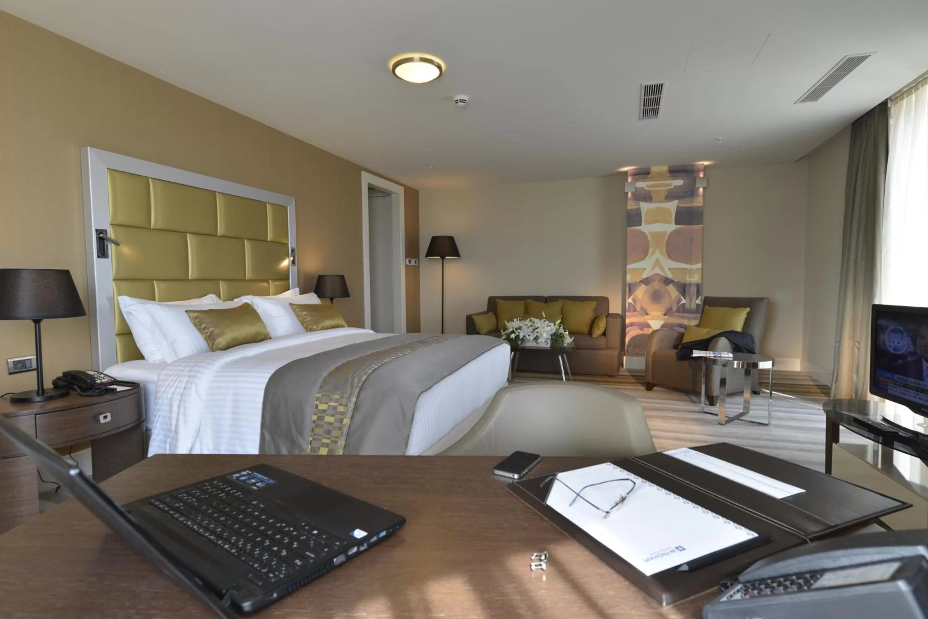 Photo of the whole room, Bed in Wyndham Grand Istanbul Europe