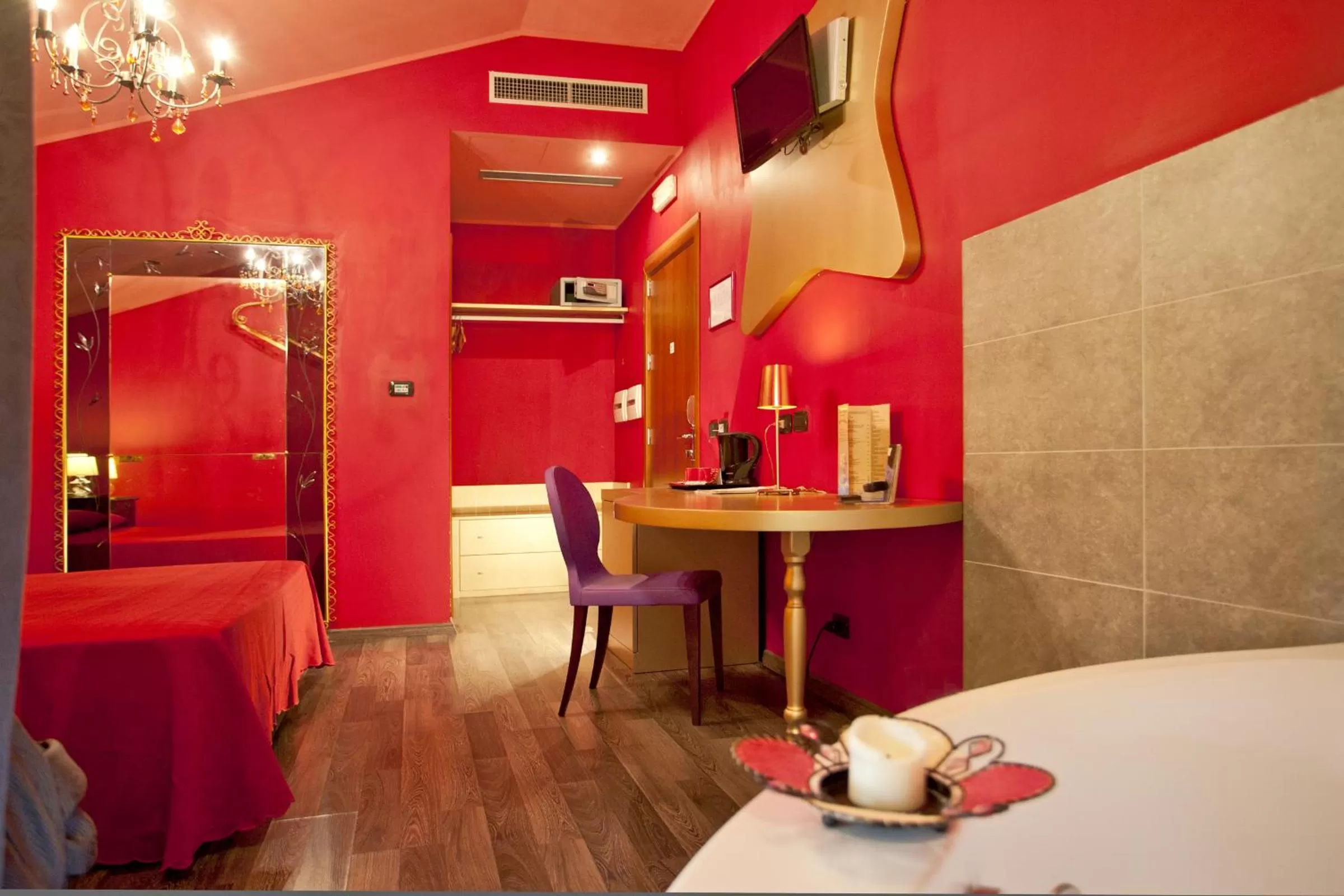 Bed in Hotel Villa Glicini