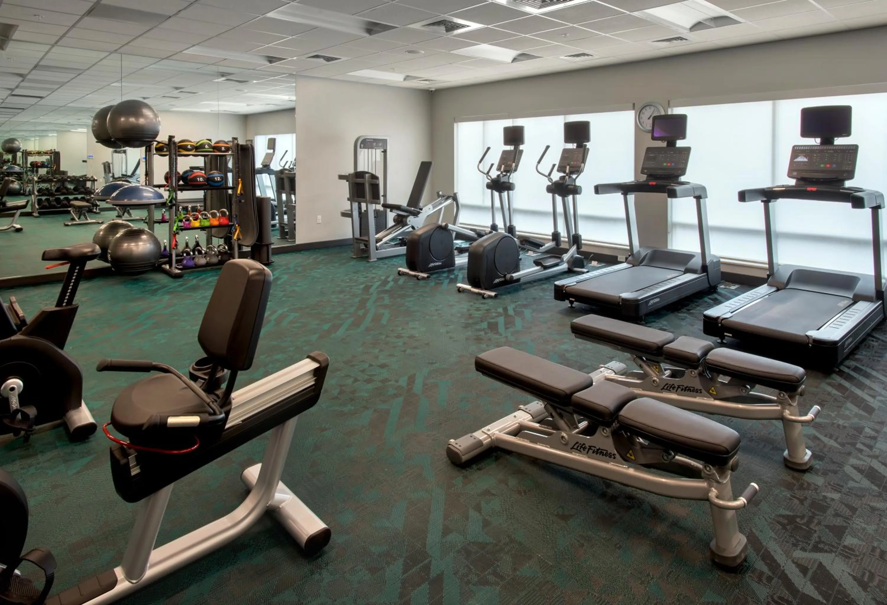 Fitness centre/facilities in TownePlace Suites Portland Airport ME
