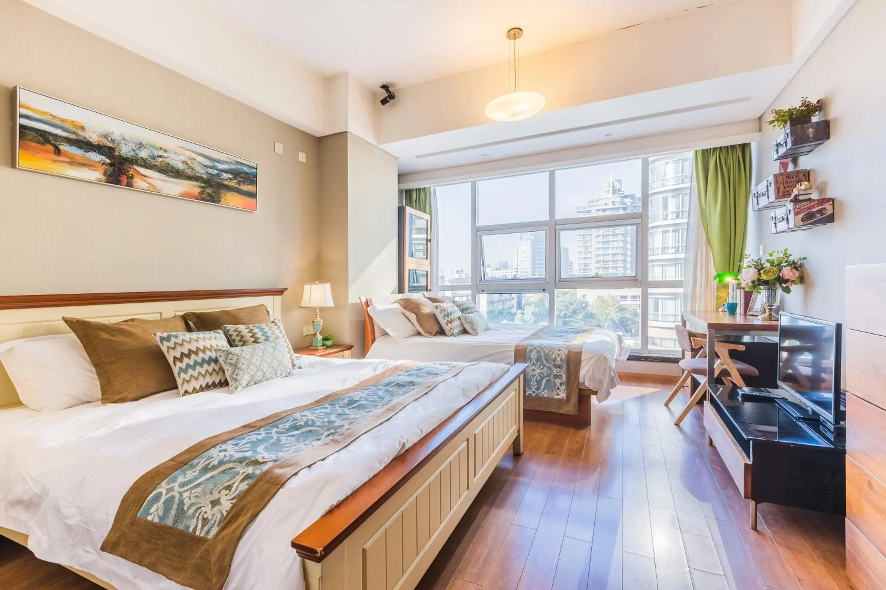 Bed in Westlake 7 Service Apartment