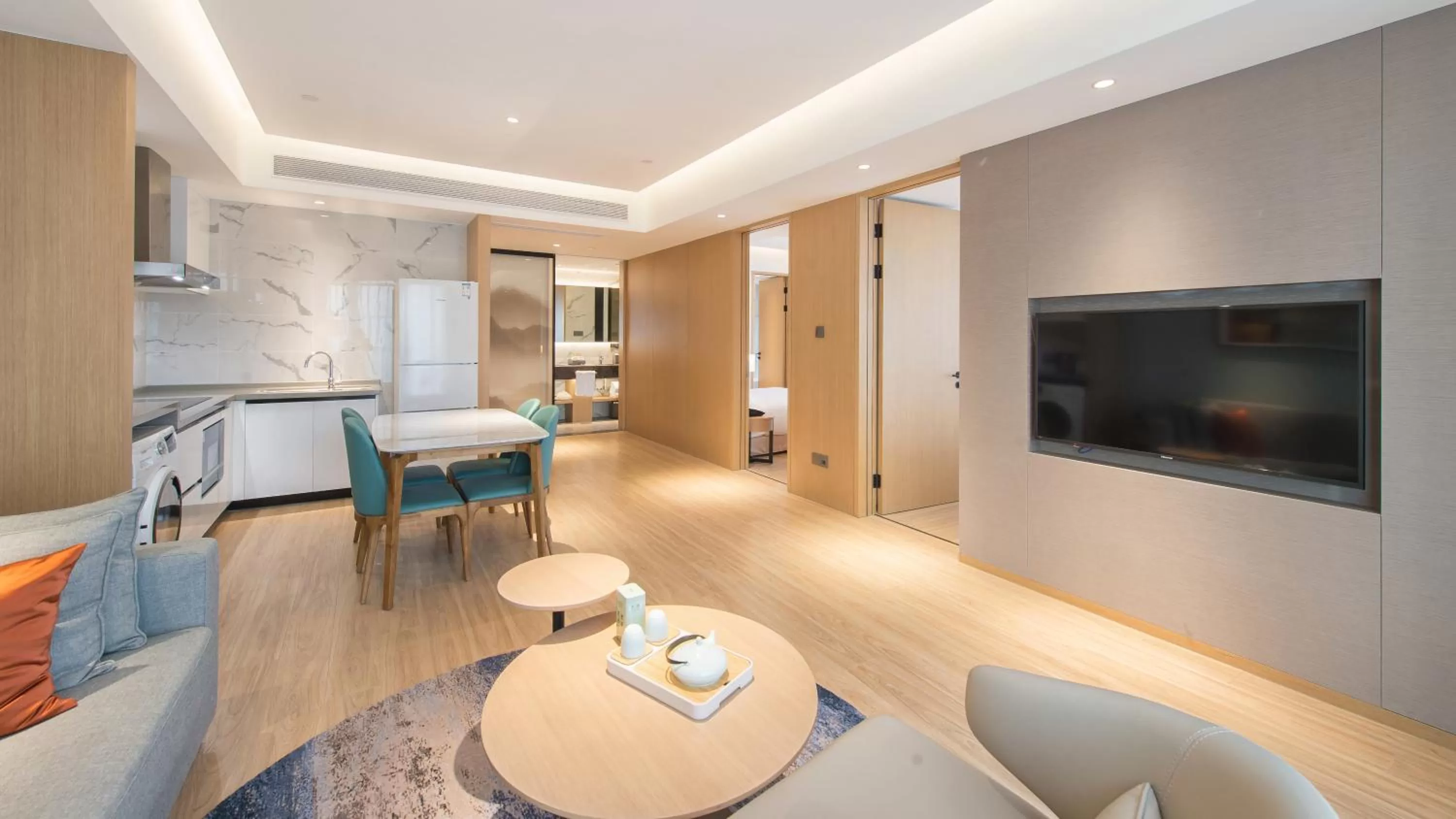 TV/Entertainment Center in Shama Serviced Apartments Zijingang Hangzhou