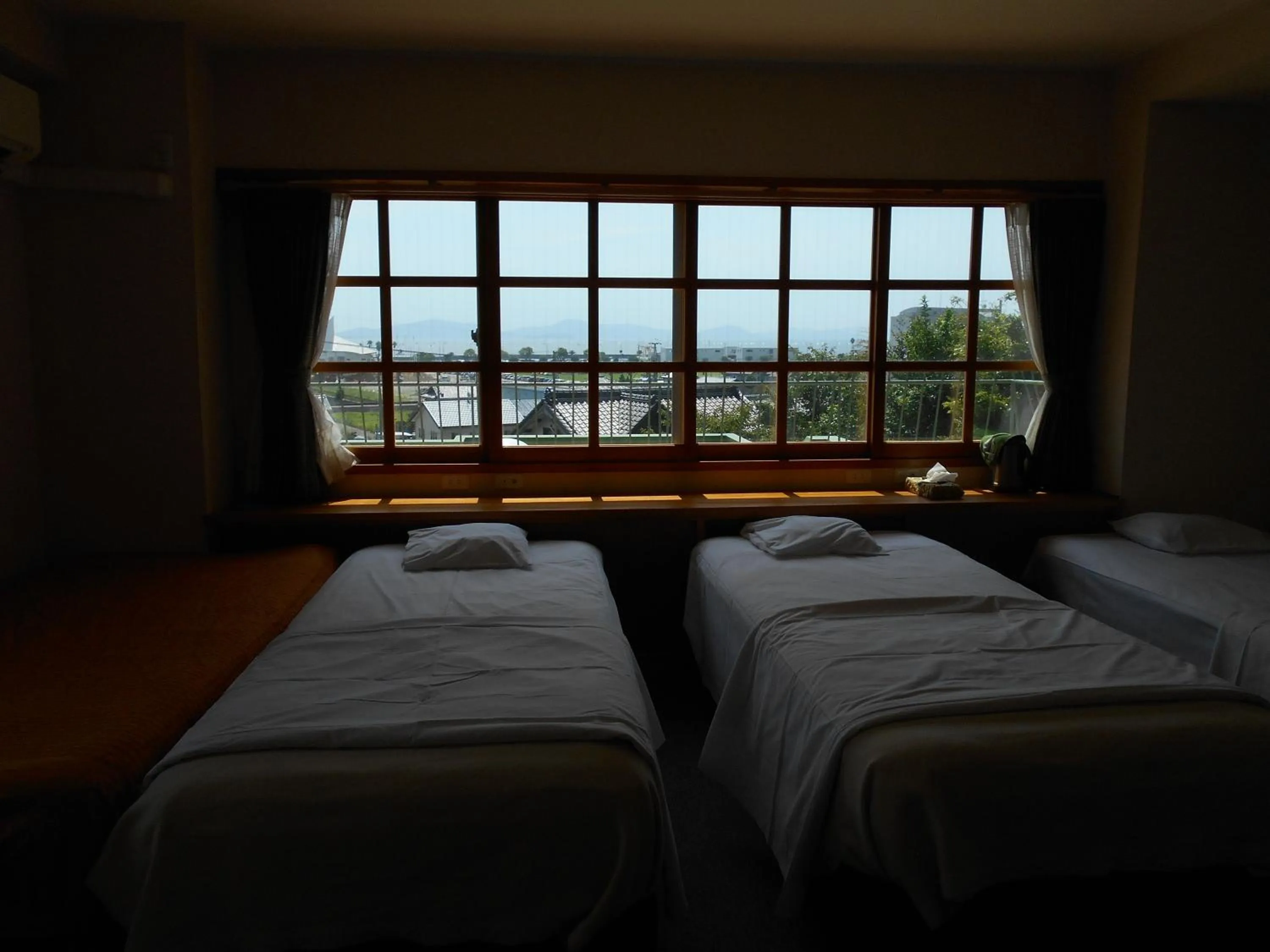 Bed in Orange Pension