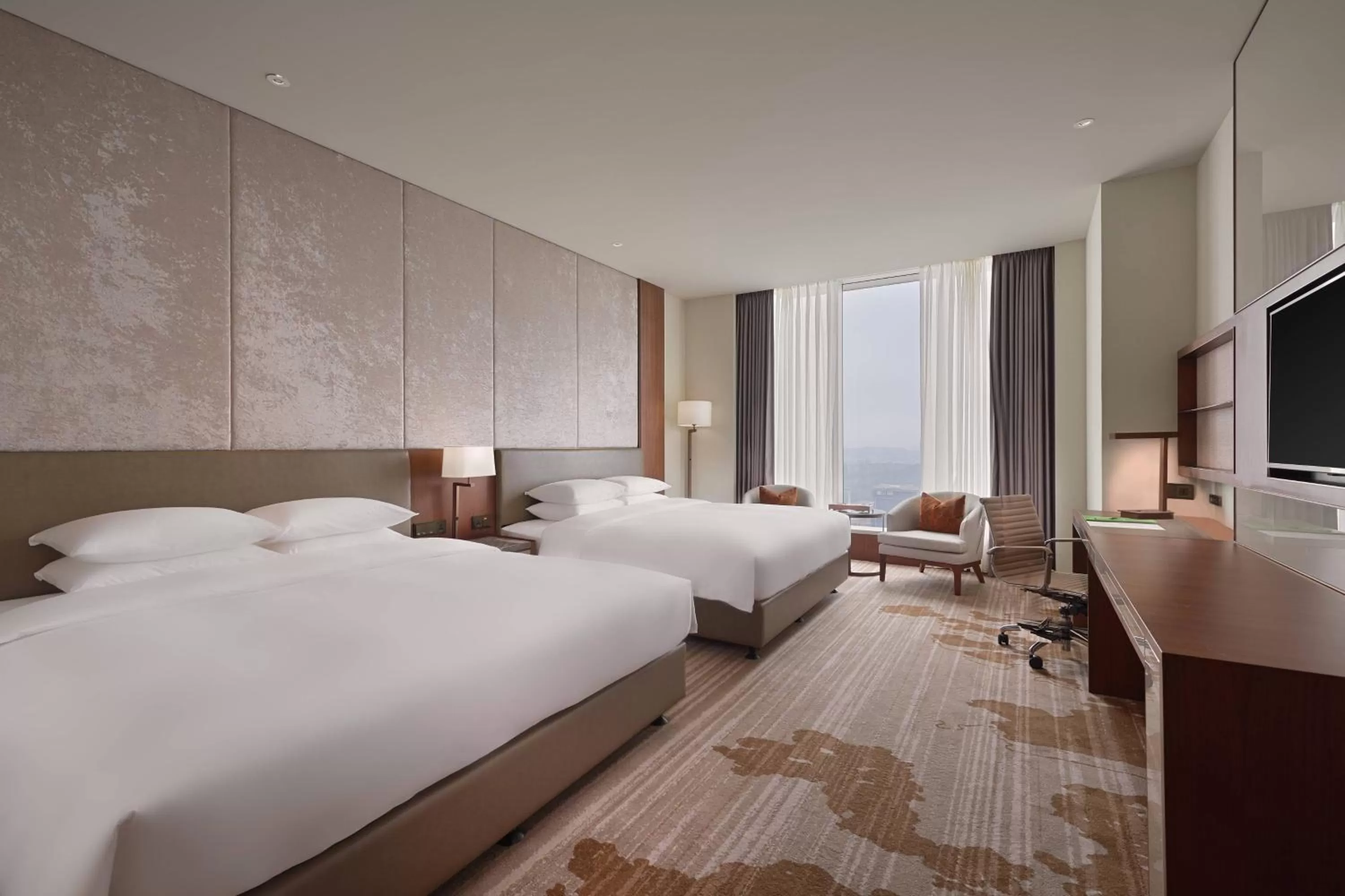 Executive Twin Room with Lounge Access in Courtyard by Marriott Taipei