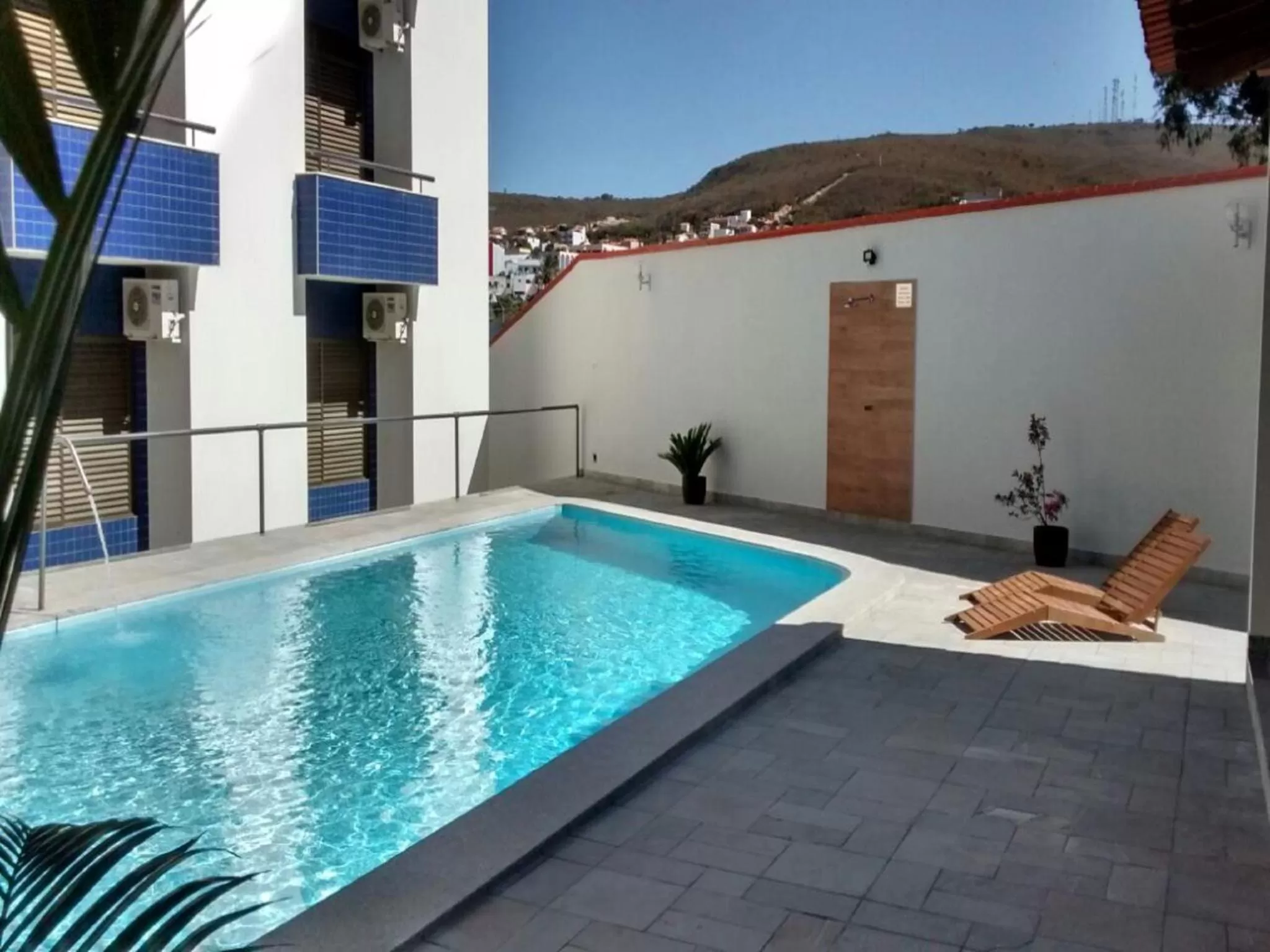 Pool view in Hotel Porto do Sol