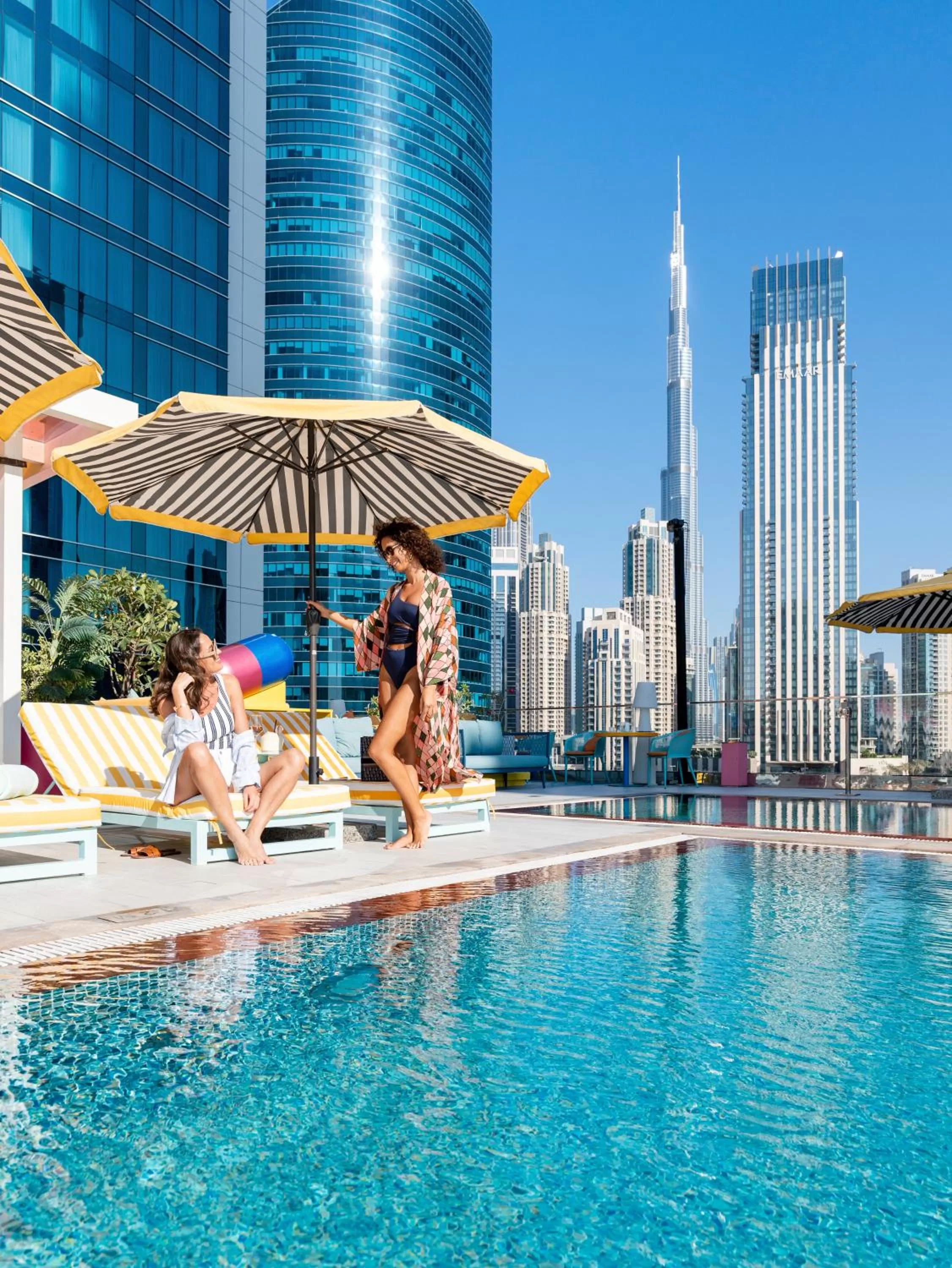 Pool view in Pullman Dubai Downtown