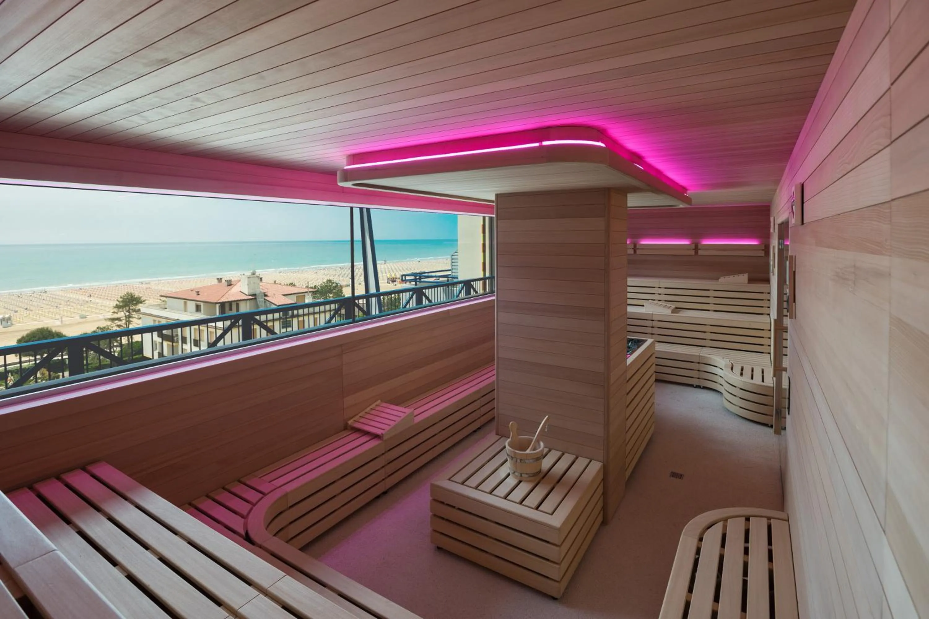 Sauna in Bibione Palace Hotel