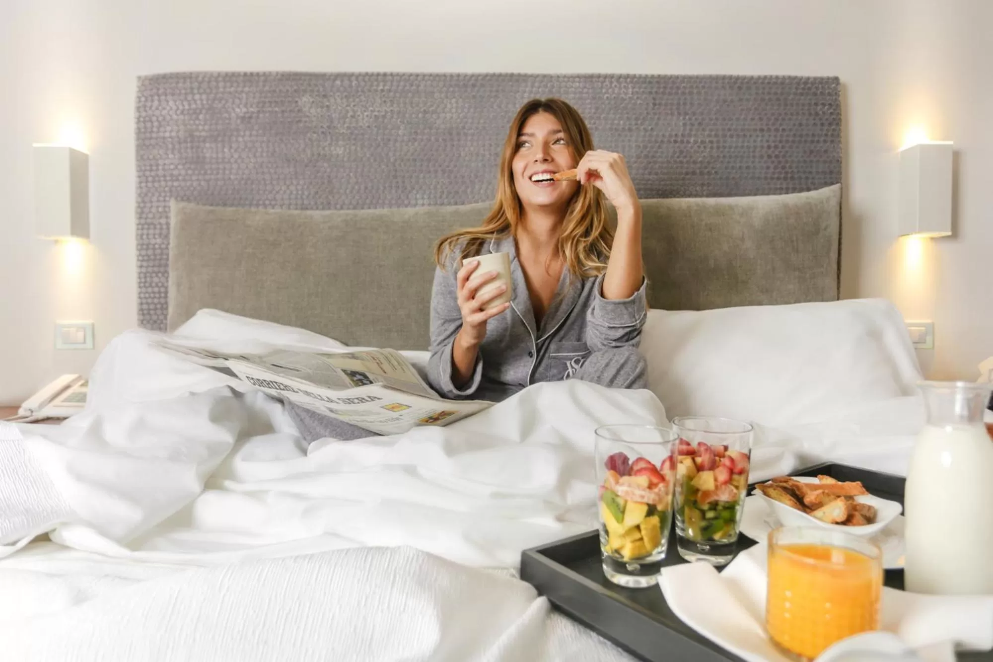 Decorative detail, Bed in Grand Hotel Croce Di Malta