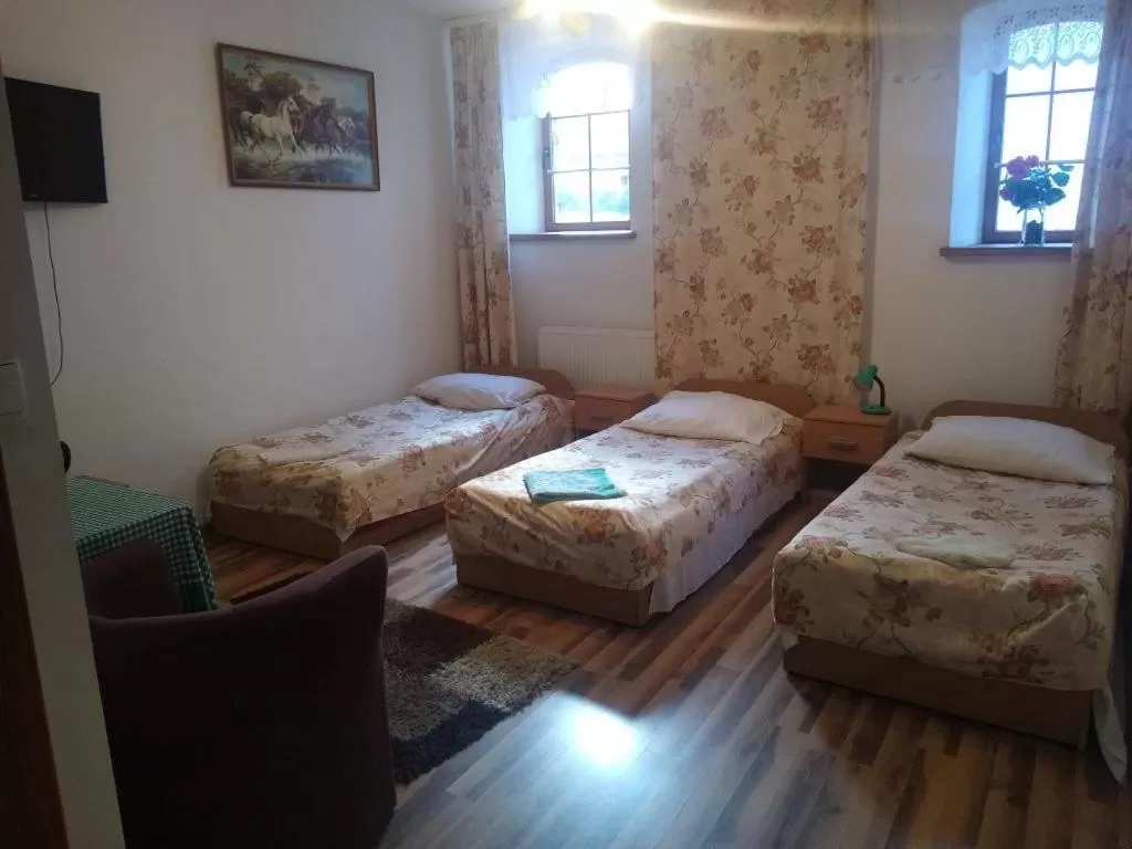 Bed in Zajazd Eljan-Centrum Noclegowe