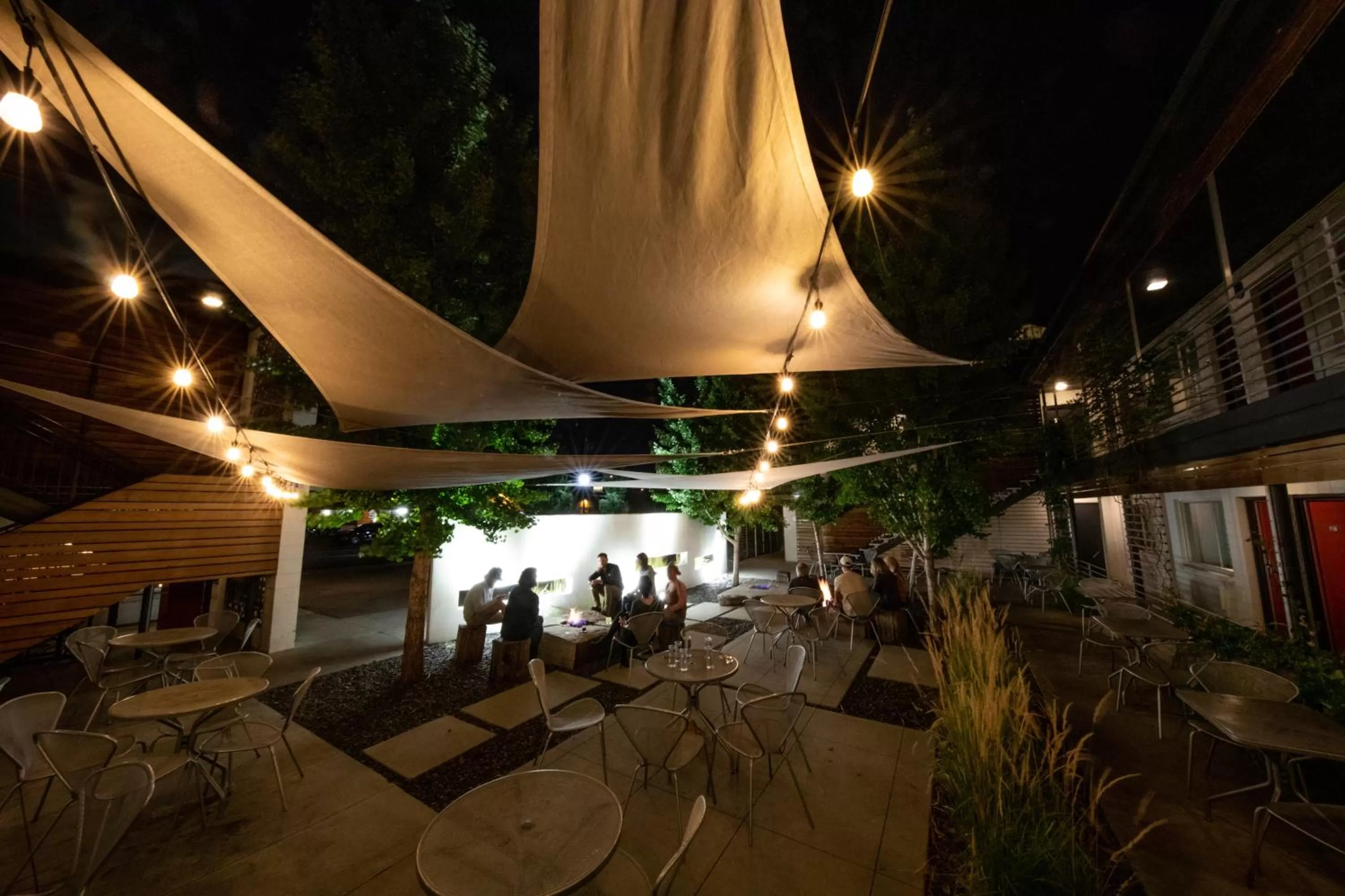 Patio in Modern Hotel