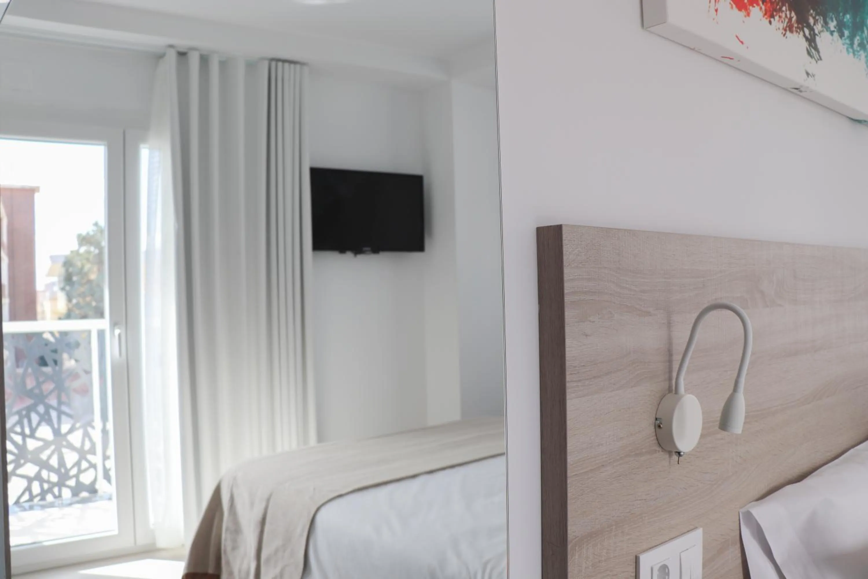 Bed in Hotel Sunna Benicassim