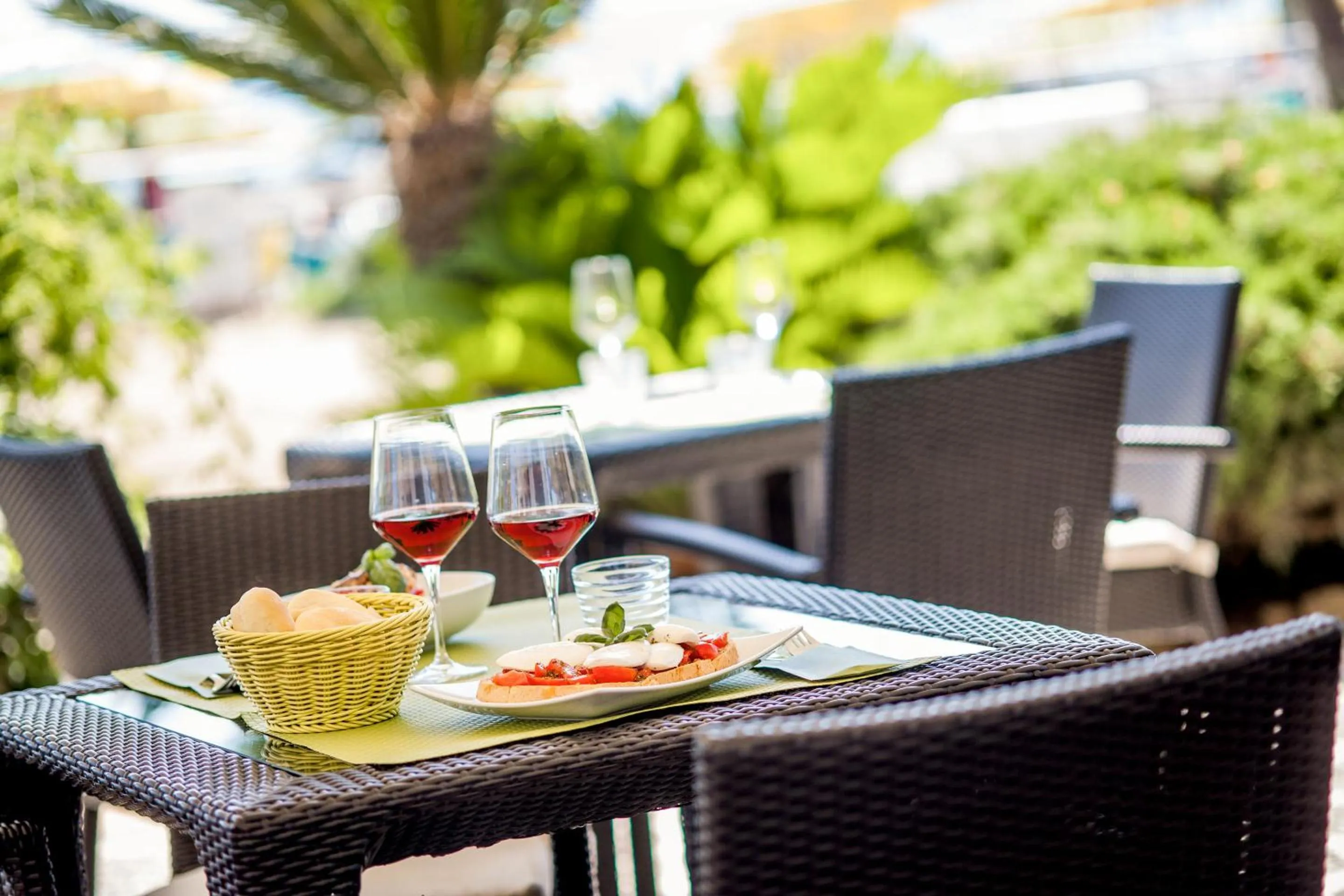 Patio in Hotel Gabriella