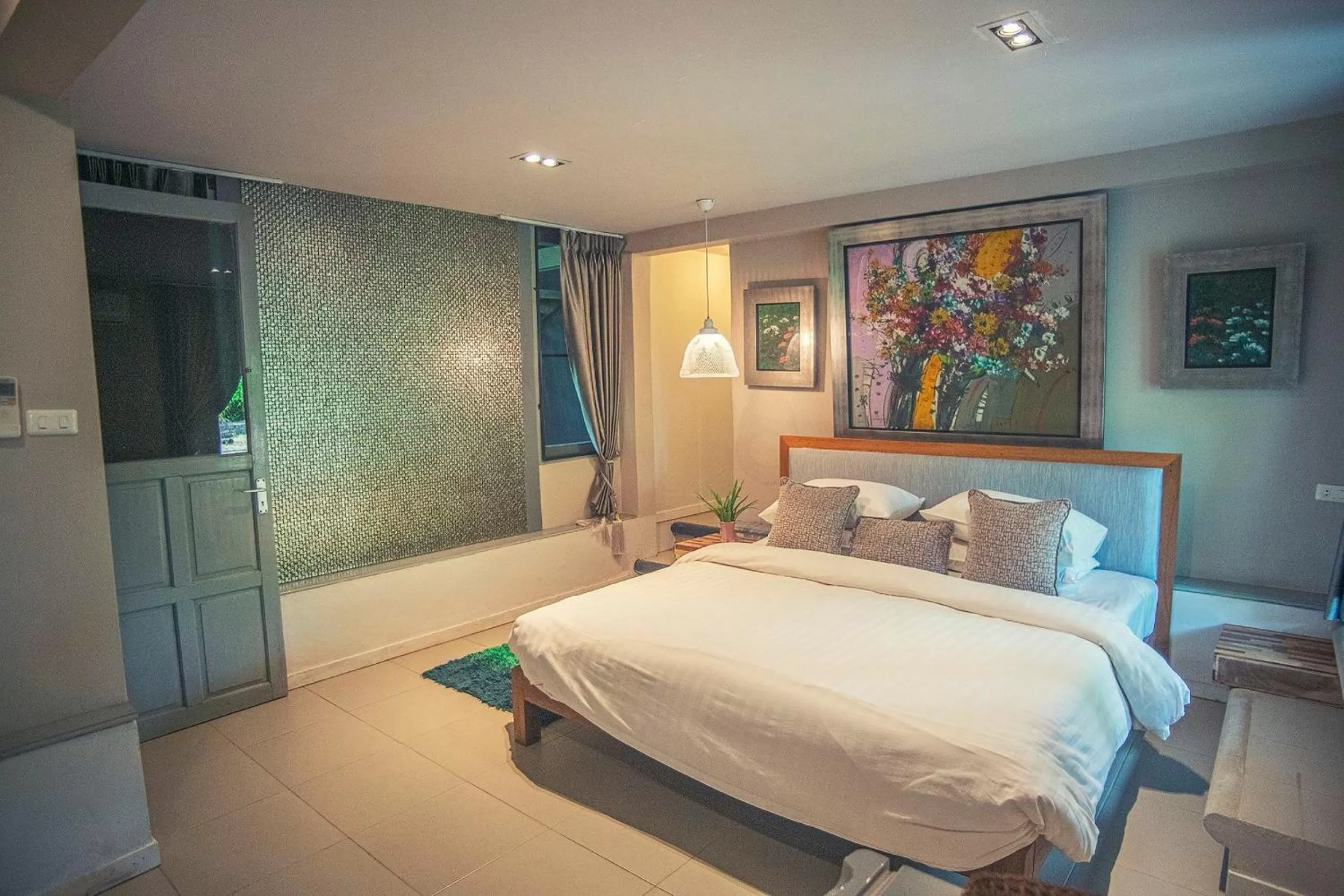 Bed in Baan Suan Residence เฮือนพักบ้านสวน