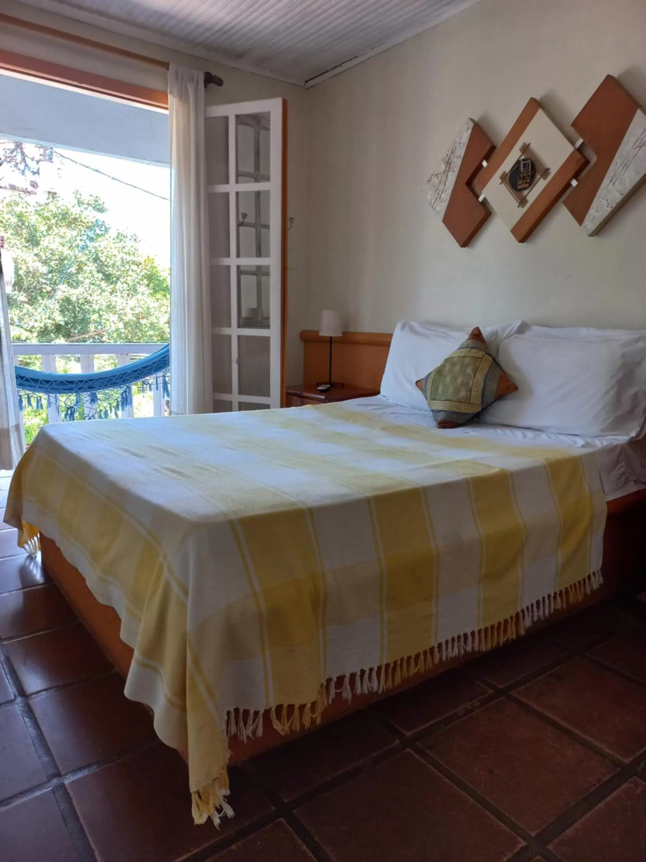 Bed in Pousada L'escale