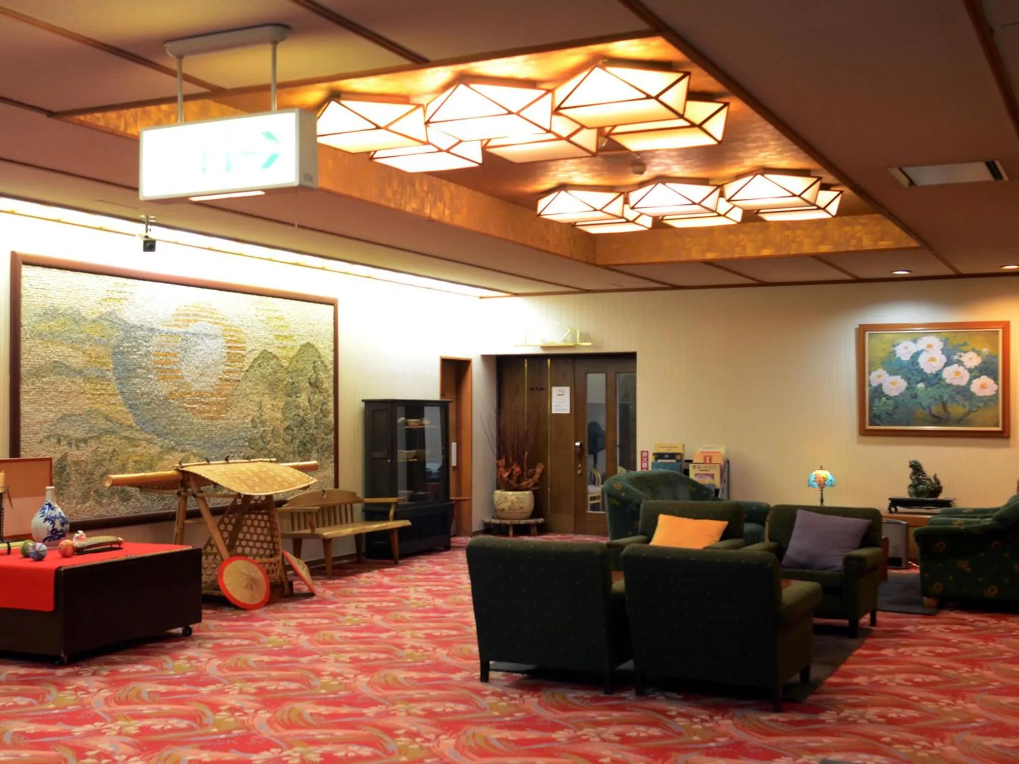 Lobby or reception in Kinokuniya Ryokan